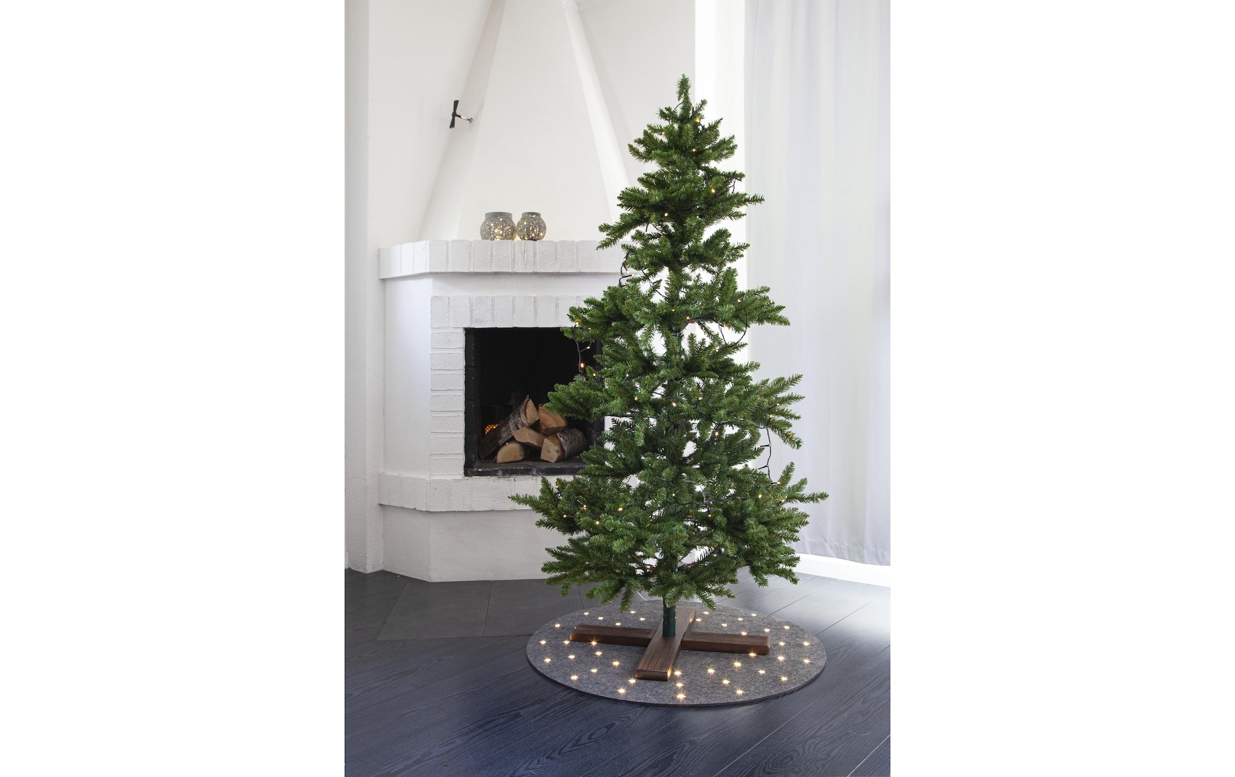   Künstlicher Weihnachtsbaum »Baumdecke Granne 48 LED, 80 cm«