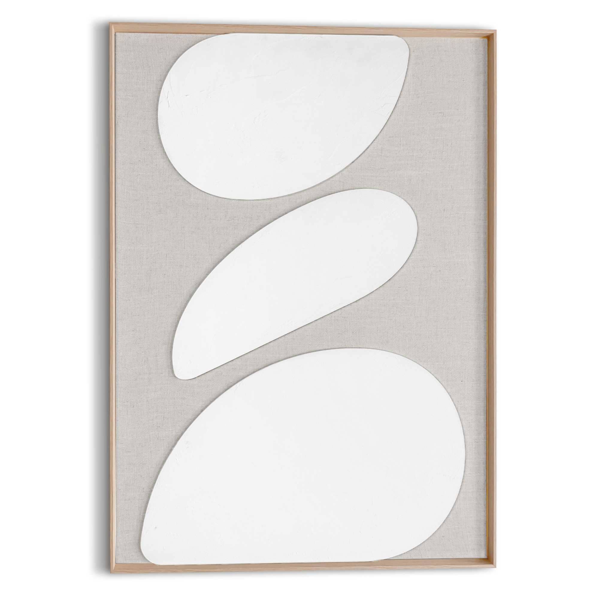 Image of Reinders Wandbild "Organic Pebbles" Wohnzimmer - Beige - MDF - Abstrakt - 50x70 cm