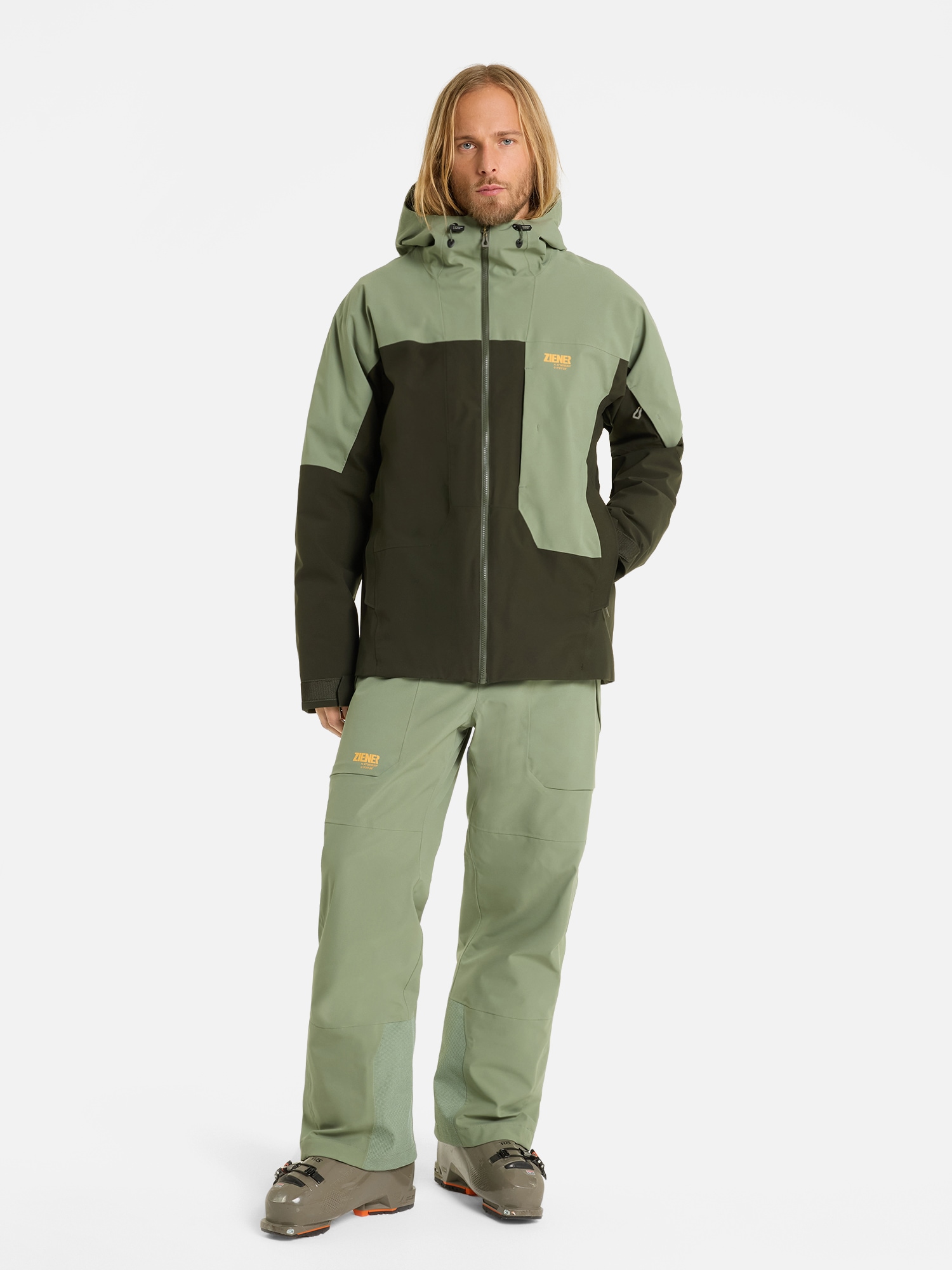 Ziener Skijacke »RAYKO-Z AQUASHIELD® HERREN« wasserdicht winddicht, atmungsaktiv, Wollwattierung