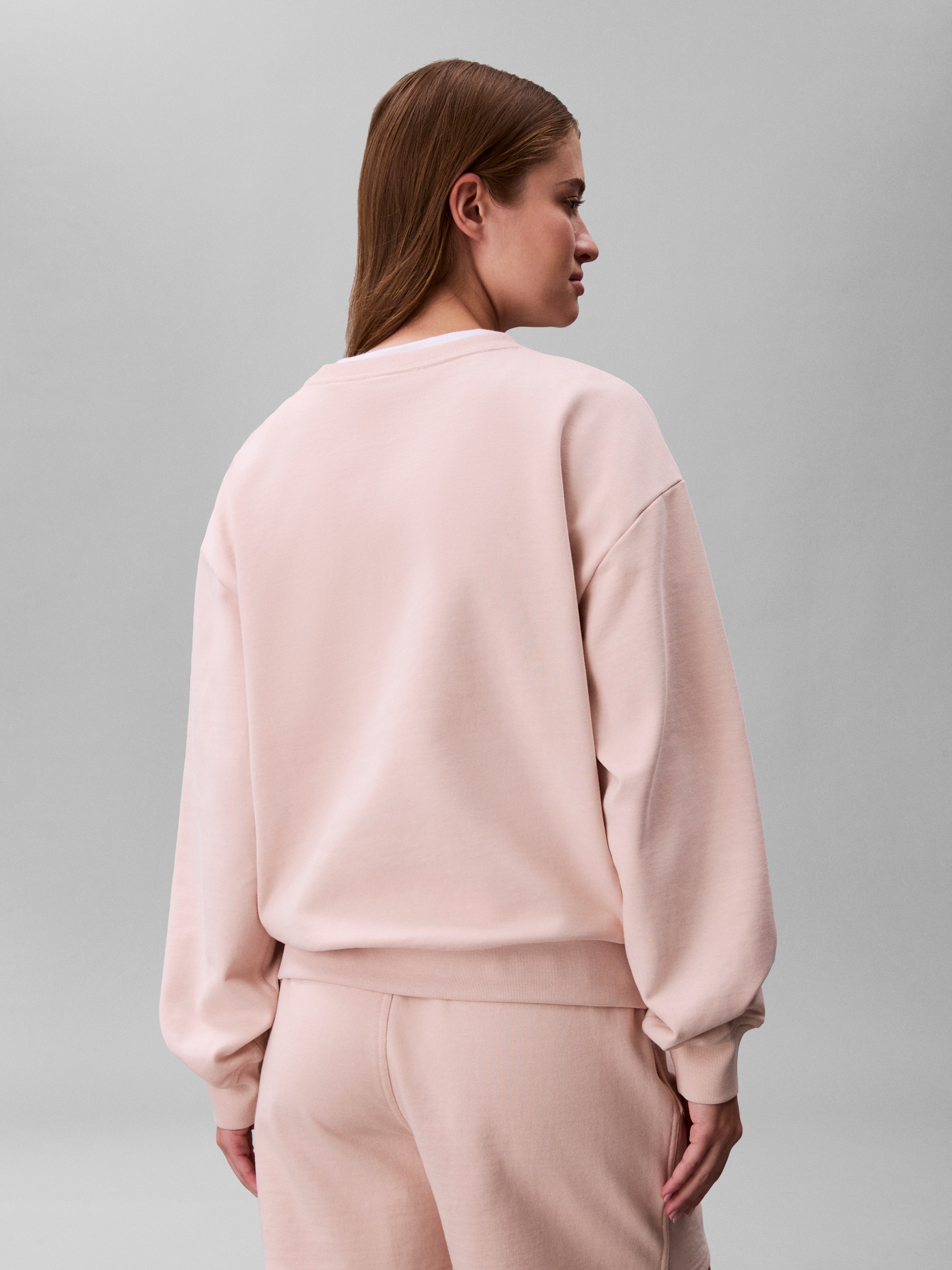 Calvin Klein Sweatshirt »LS MONOLOGO FRENCH TERRY RLXD CR«, , Logoschriftzug
