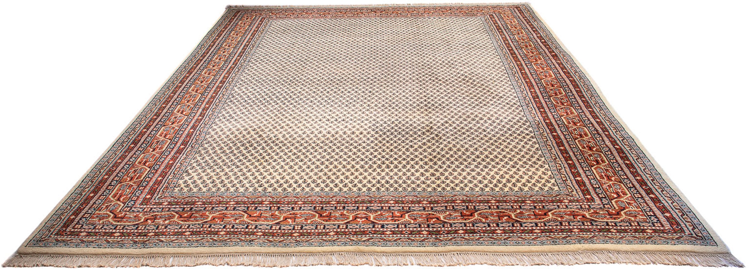 Image of morgenland Orientteppich »Mir - Indus - 333 x 220 cm - beige«, rechteckig, 12 mm Höhe, Wohnzimmer, Handgeknüpft, Einzelstück mit Zertifikat bei Ackermann Versand Schweiz