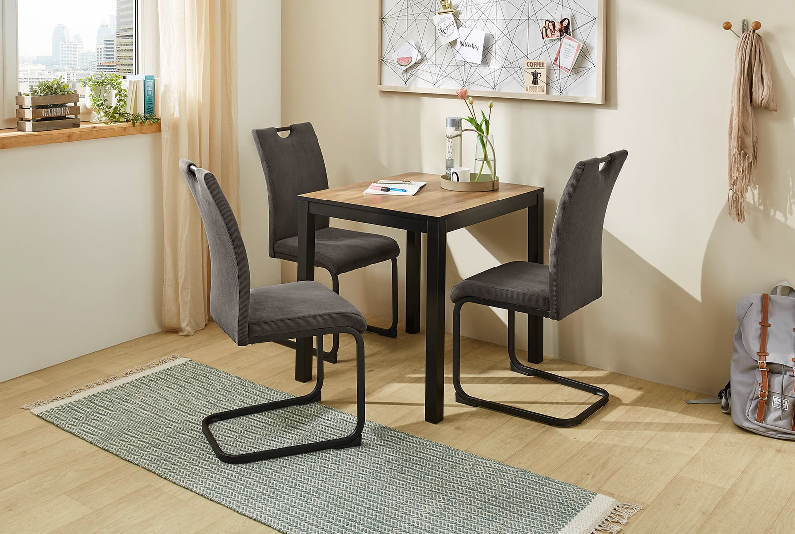 Jockenhöfer Gruppe Freischwinger »Max«, (Set), 4 St., Cord