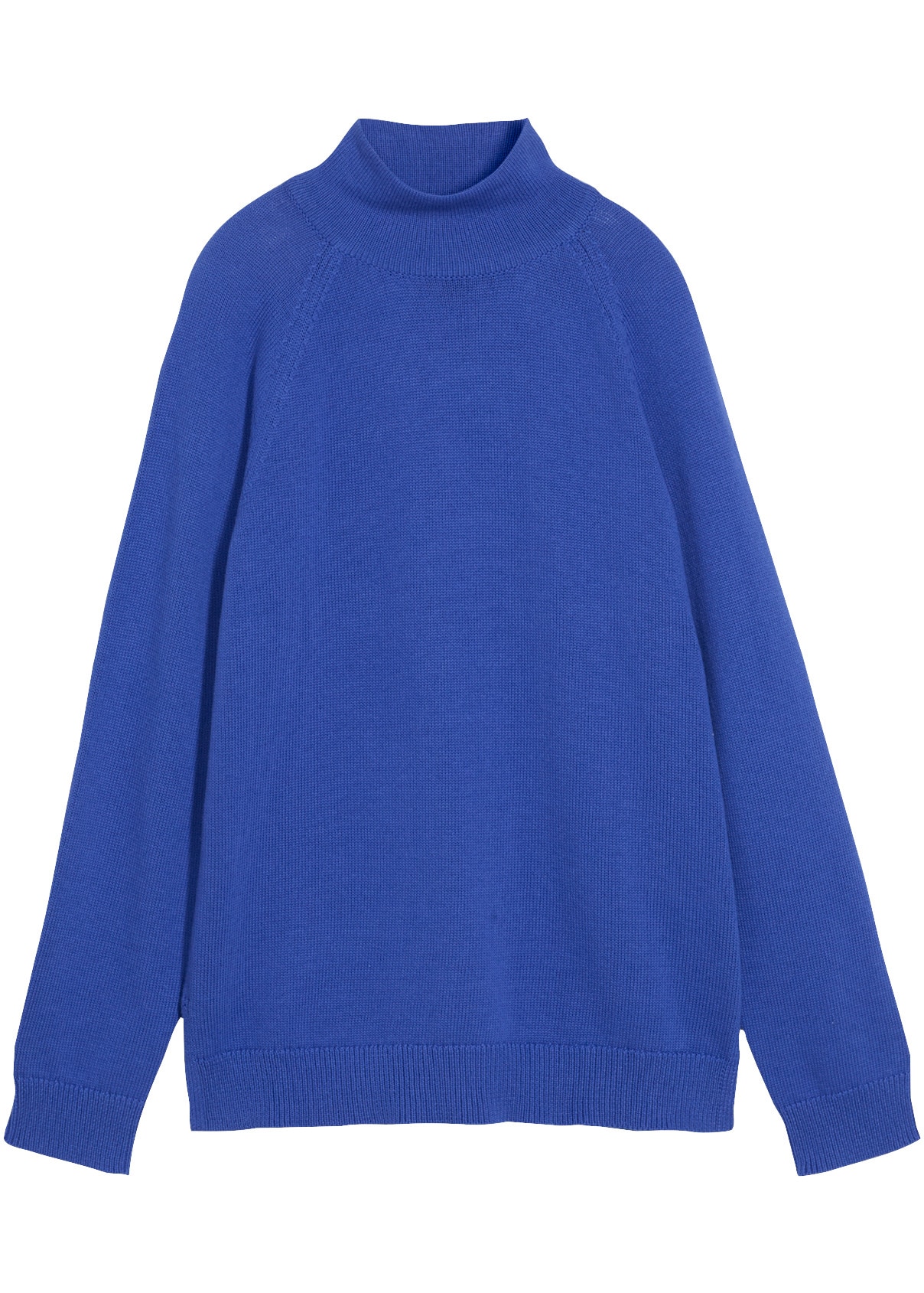 bonprix Rollkragenpullover bequeme Passform, mit Stehkragen, aus Baumwolle