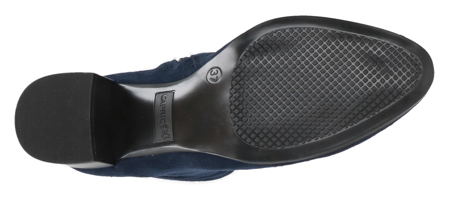 Caprice Stiefelette  , Blockabsatz, Businessschuh mit praktischem Innenreissverschluss