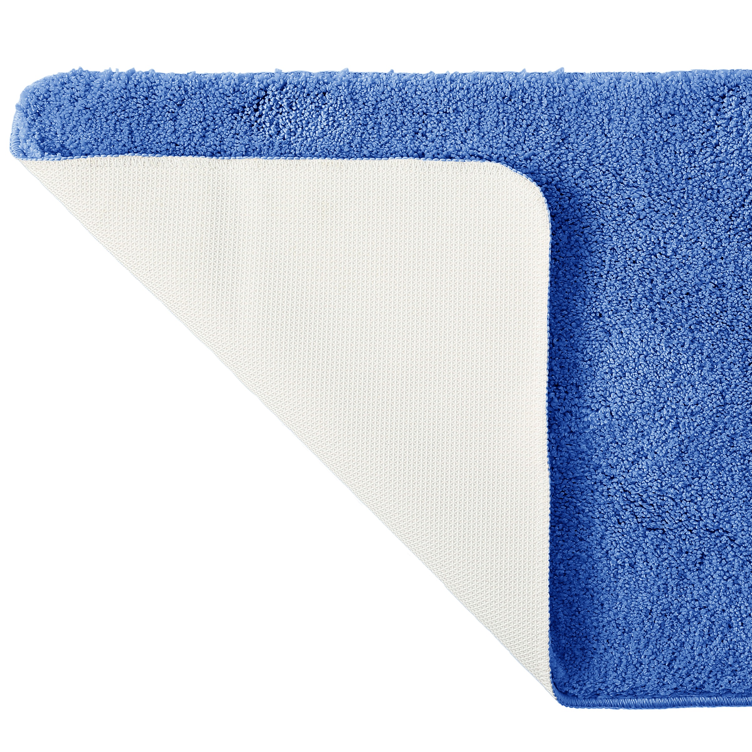 my home Badematte »Inga, Badezimmer Teppich, Badvorleger«, rutschhemmend beschichtet, schnell trocknend-strapazierfähig-fussbodenheizungsgeeignet, Badteppich, unifarben, weich, als halbrund und rechteckig erhältlich