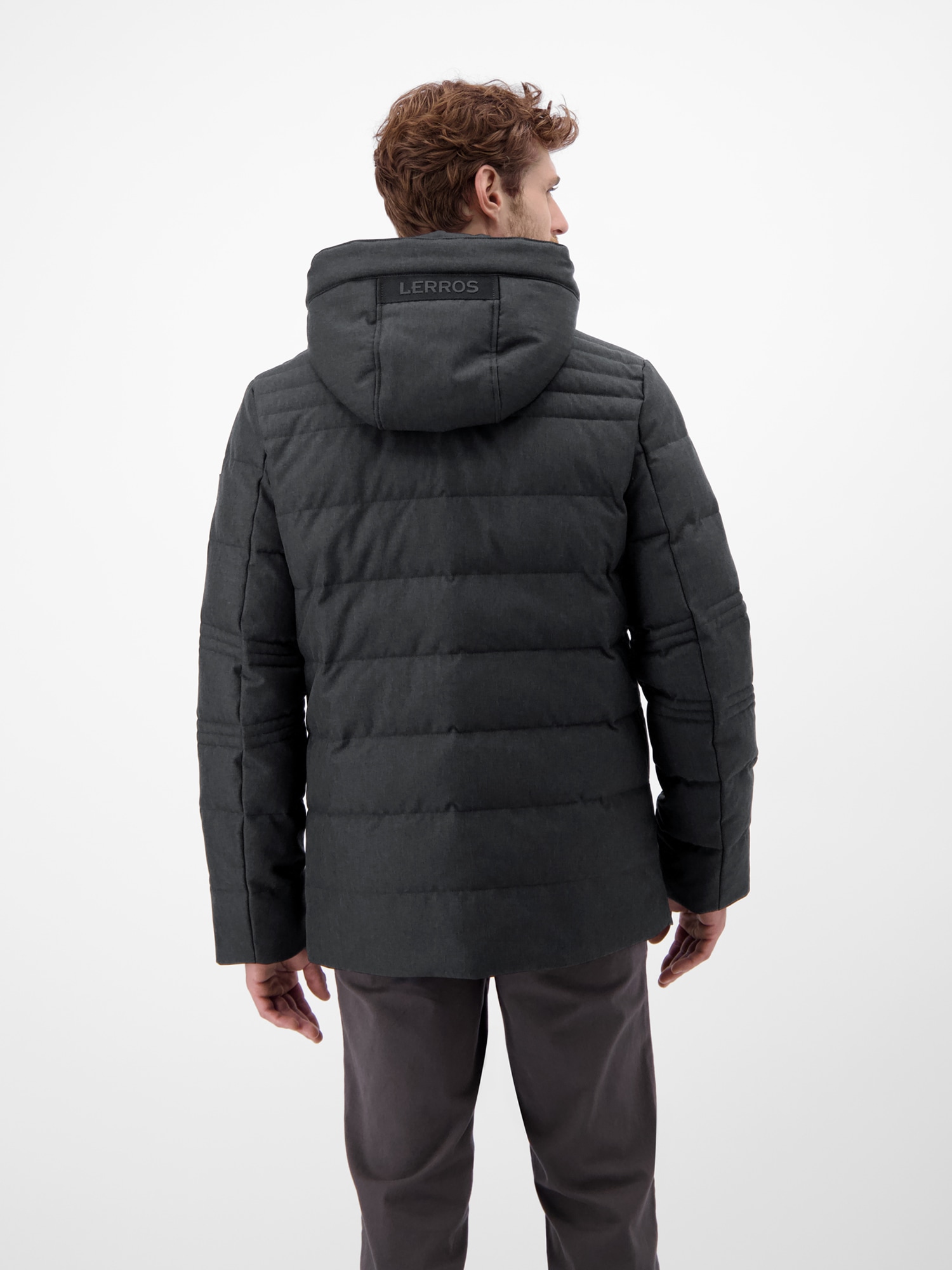 LERROS Veste d'extérieur »Herren Fieldjacket in Woll-Optik« mit Kapuze