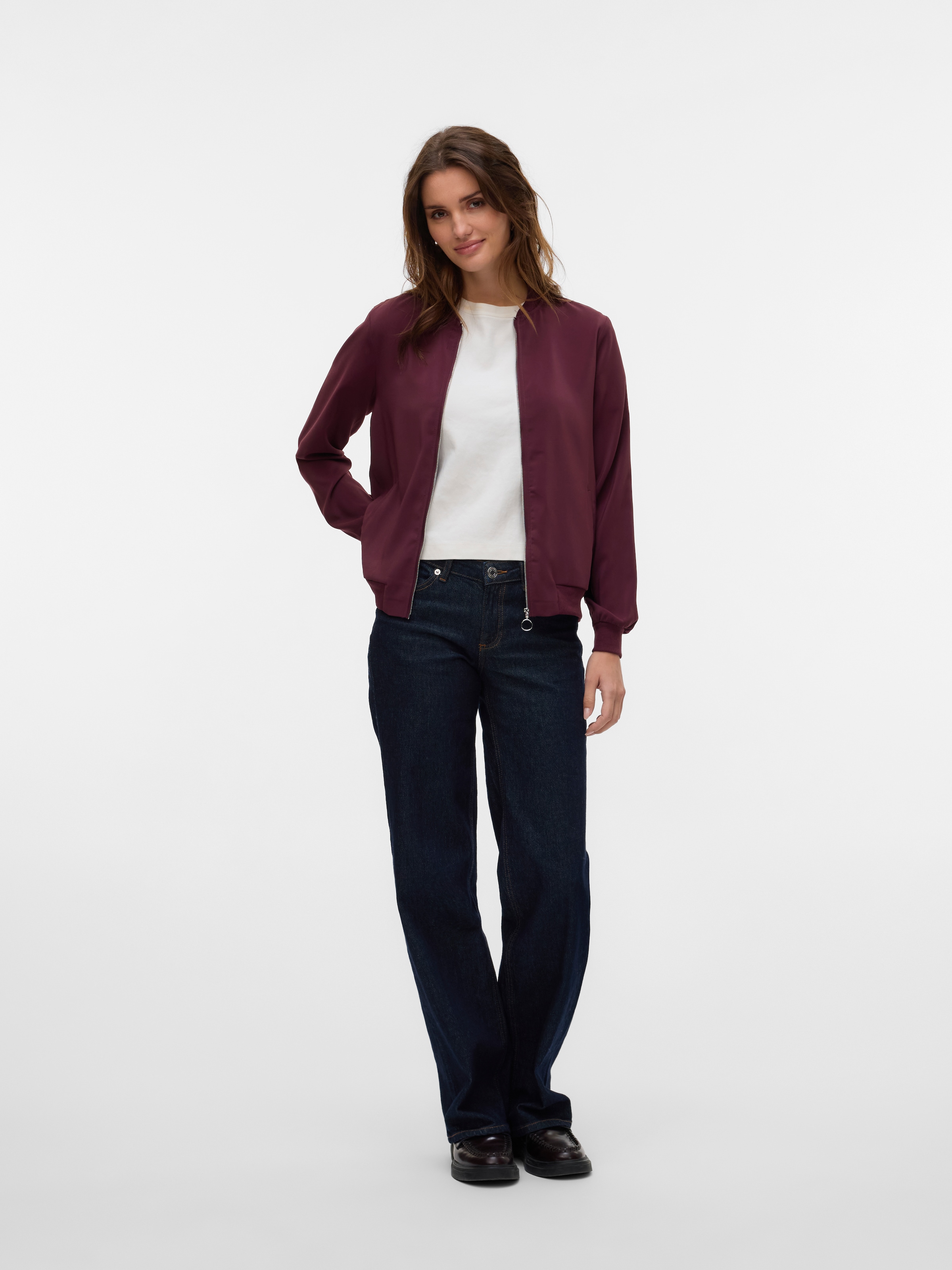 Vero Moda Veste bomber »VMCOCO L/S BOMBER NOOS« in modisch kurzer Form, mit Stretch