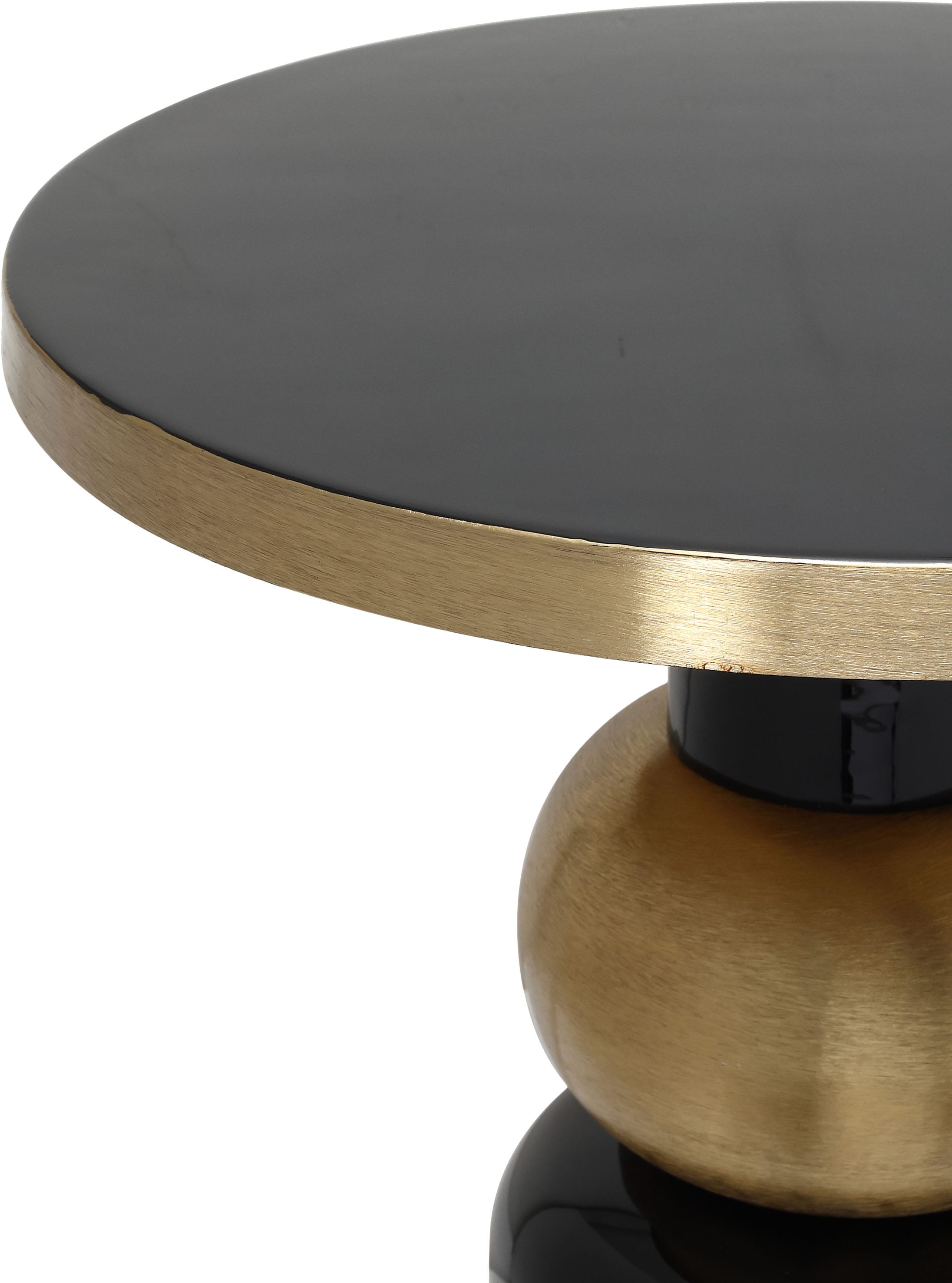 Kayoom Beistelltisch »Art Deco 2025, Beistelltisch aus Eisen, dekoratives Design«, (1 St.), Handarbeit, lackierter Tisch mit Metalleffekten, dekorativ