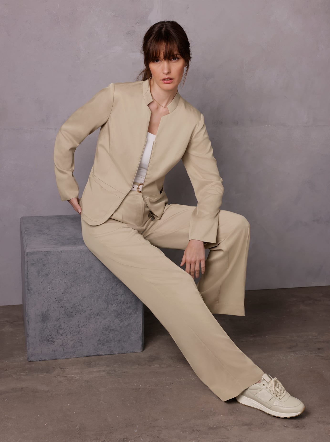 Image of CREATION L PREMIUM Jackenblazer "Lyocell-Leinen-Blazer"