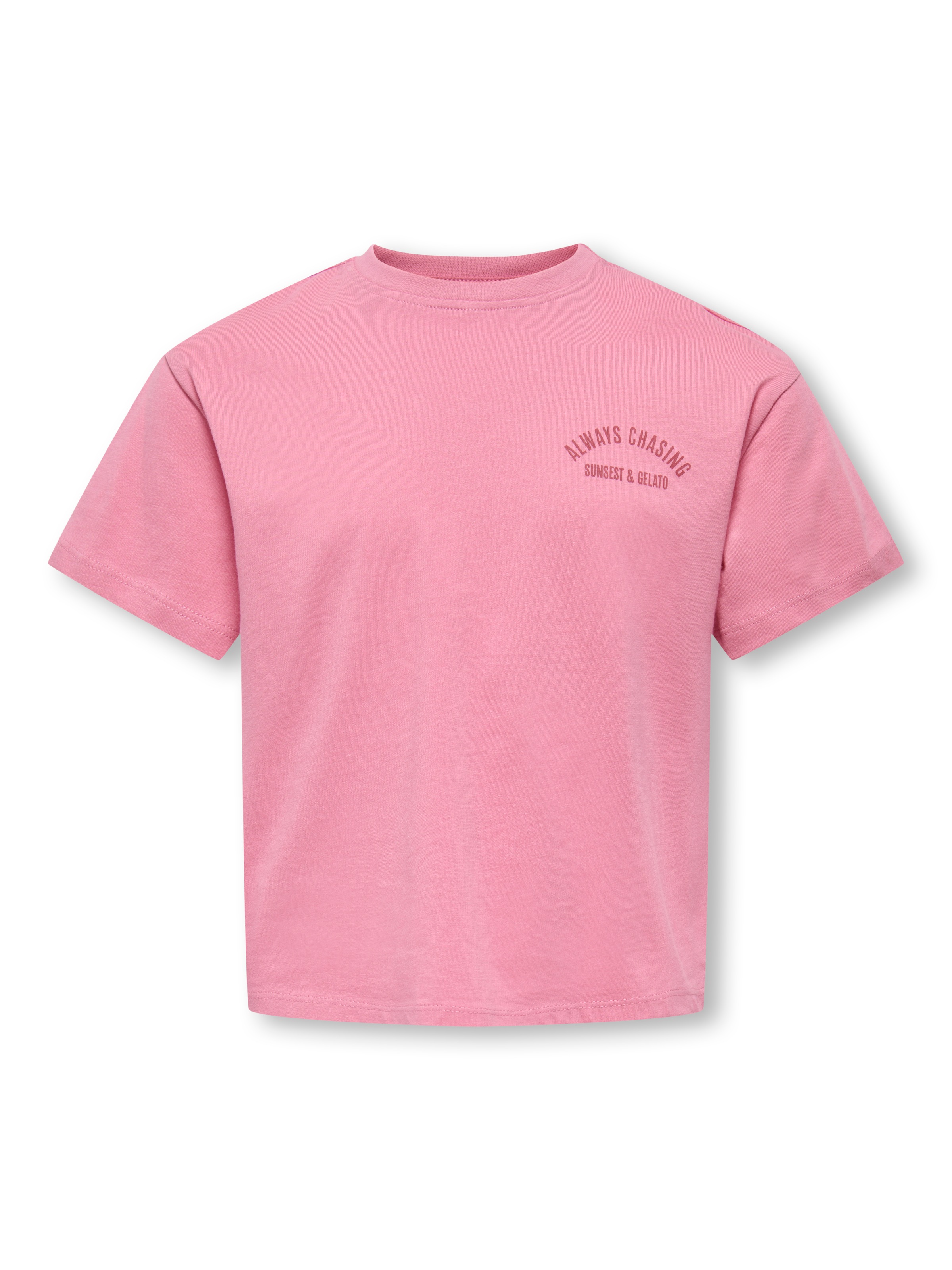 KIDS ONLY T-shirt »KOGVILLA LIFE S/S BOXY PRINTED TOP JRS« en forme boxy discrète