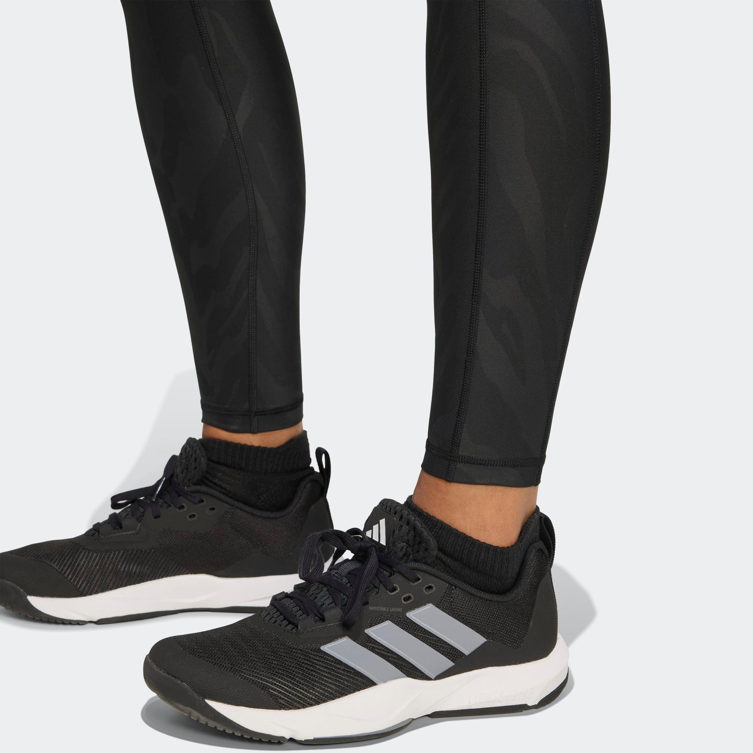 adidas Performance Trainingstights »OPTIME AOP«  für Fitness und Workout, aus Vier-Wege-Stretch-Material, hoher Bund