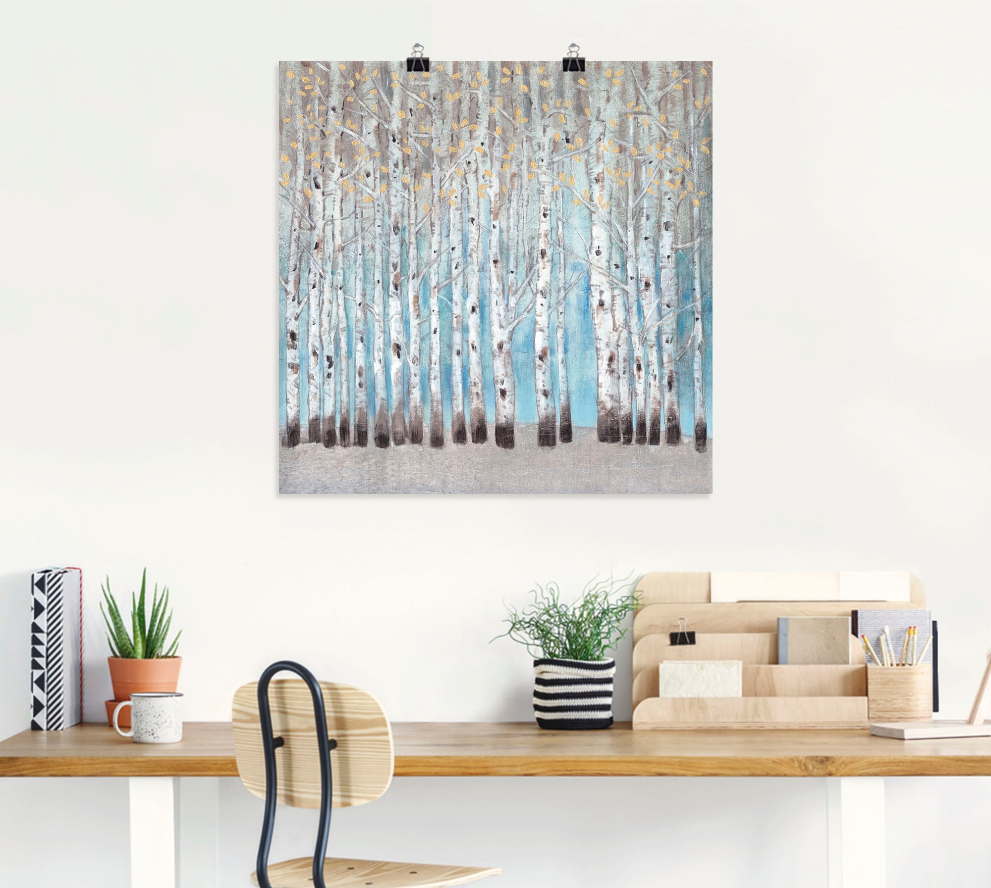 Artland Poster »In den Wald I«, Wald, (1 St.), als Alubild, Leinwandbild, Wandaufkleber oder Poster in versch. Grössen