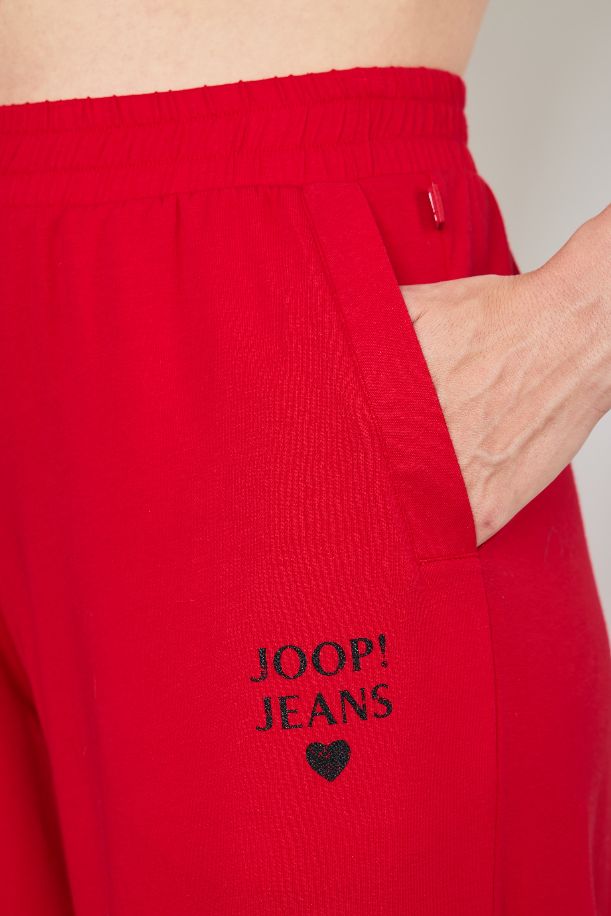 JOOP! Jeans Pyjamahose »After Dark (JOOP! Jeans)«, elastischer Bund, Cotton-Mix, weites Bein, Logo-Print, Taschen