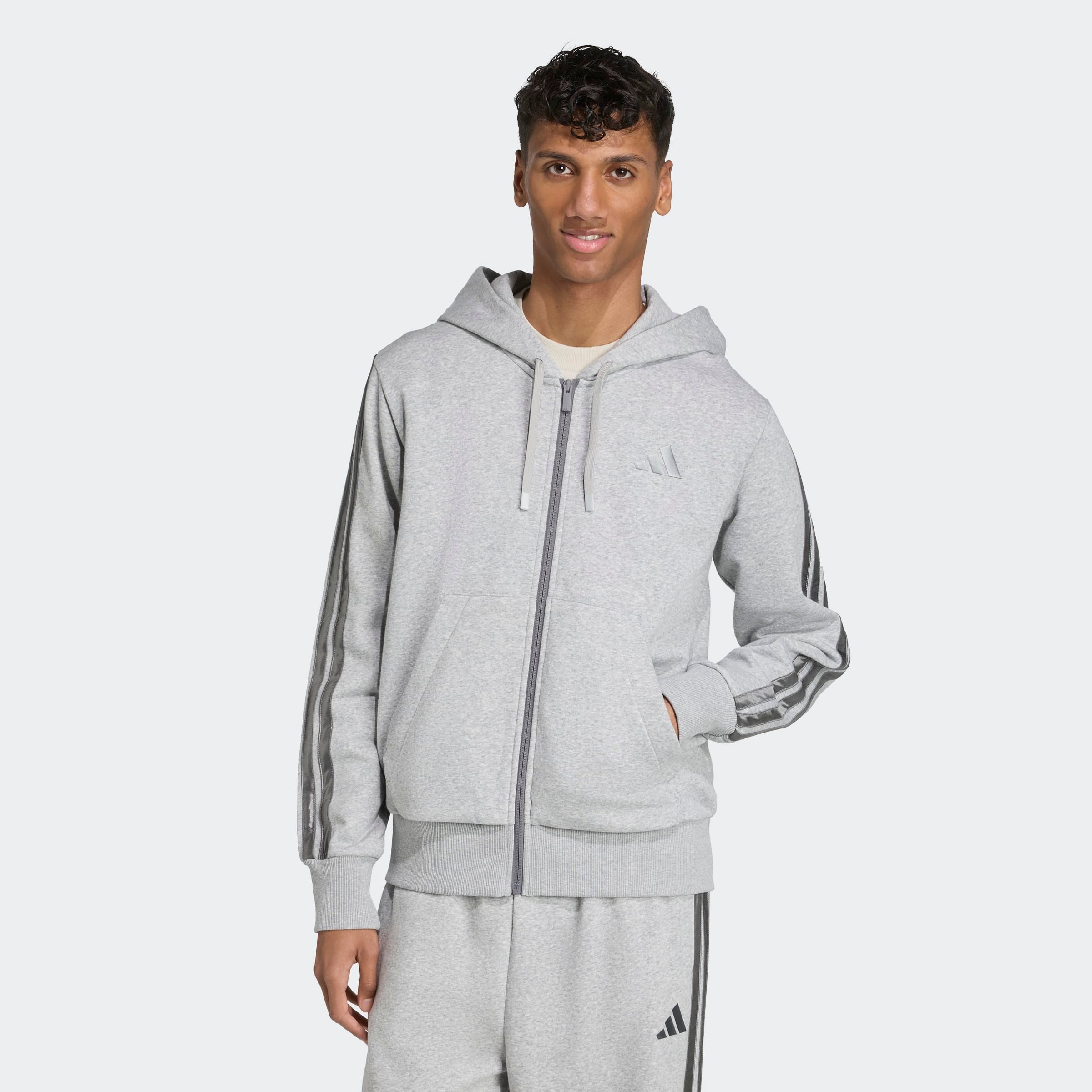 Image of adidas Sportswear Kapuzensweatshirt "HOLIDAY 3-STREIFEN MIT DURCHGEHENDEM REISSVERSCHLUSS"