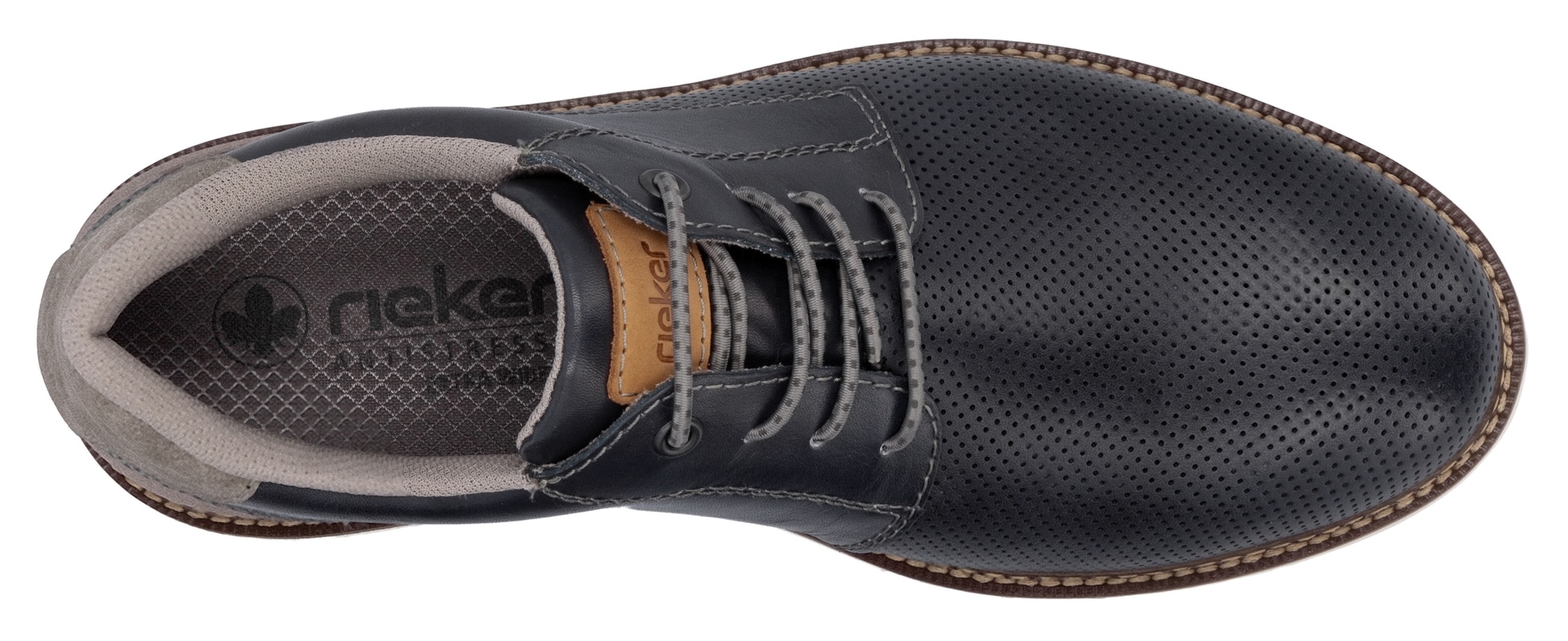 Rieker Schnürschuh  , Halbschuh, Casual-Schnürer mit leichtem Einstieg dank Gummizug