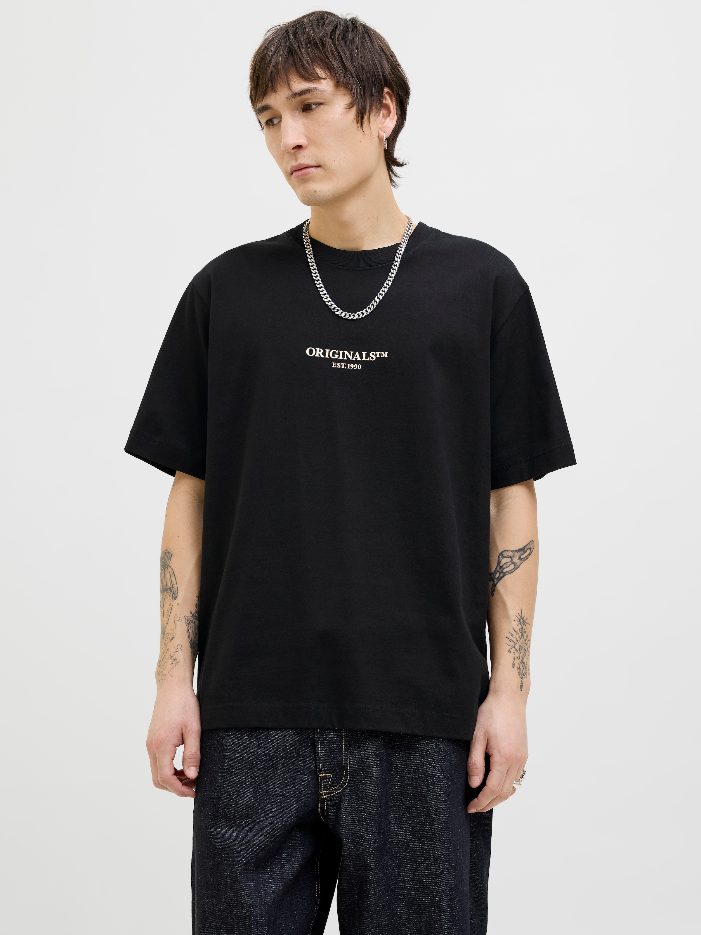 Image of Jack & Jones T-Shirt "JORISLINGTON MINIMAL BRANDING TEE SS SN"