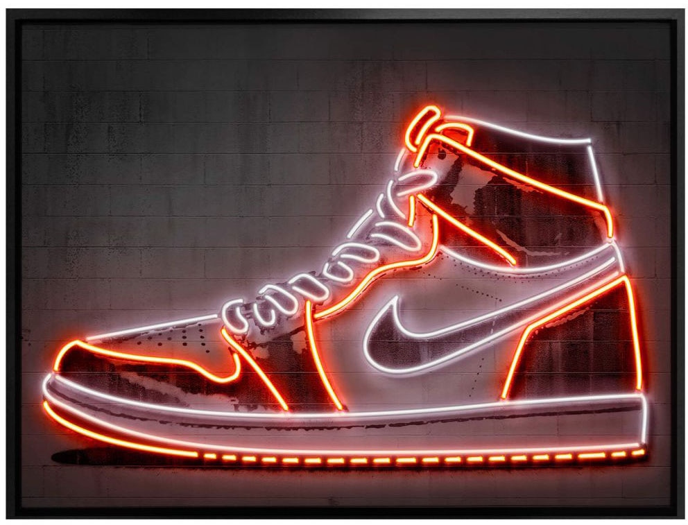 Wall-Art Poster »Mielu Nike Schuh Neon Sneaker«, Schuh, (1 St.), Poster, Wandbild,  Bild, Wandposter jetzt kaufen