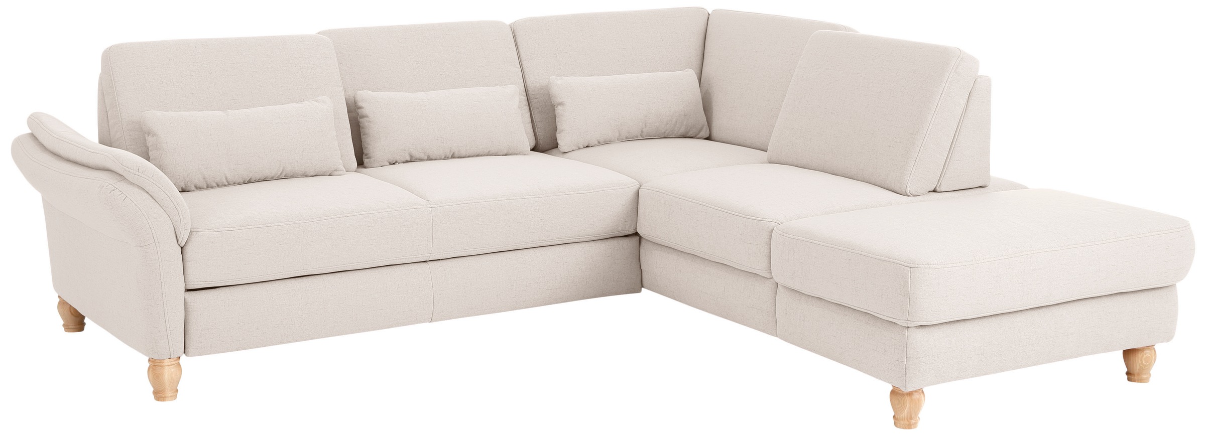 Home affaire Ecksofa »Palace L-Form« incl. Sitztiefenverstellung, wahlweise mit Schlaffunktion und Stauraum