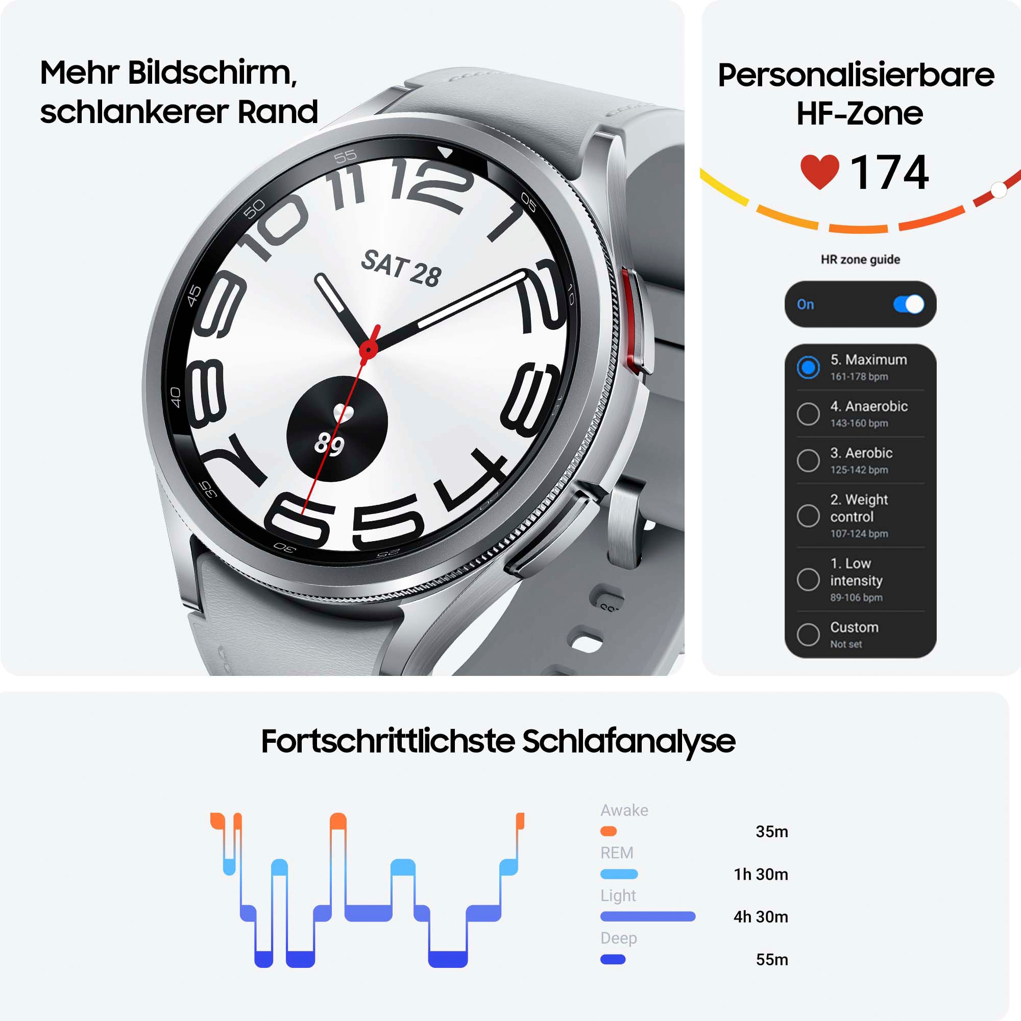 Samsung Smartwatch »Galaxy Watch 6 Classic«, (3'73 cm / 1'5 Zoll), Wear OS by Samsung, 16 GB