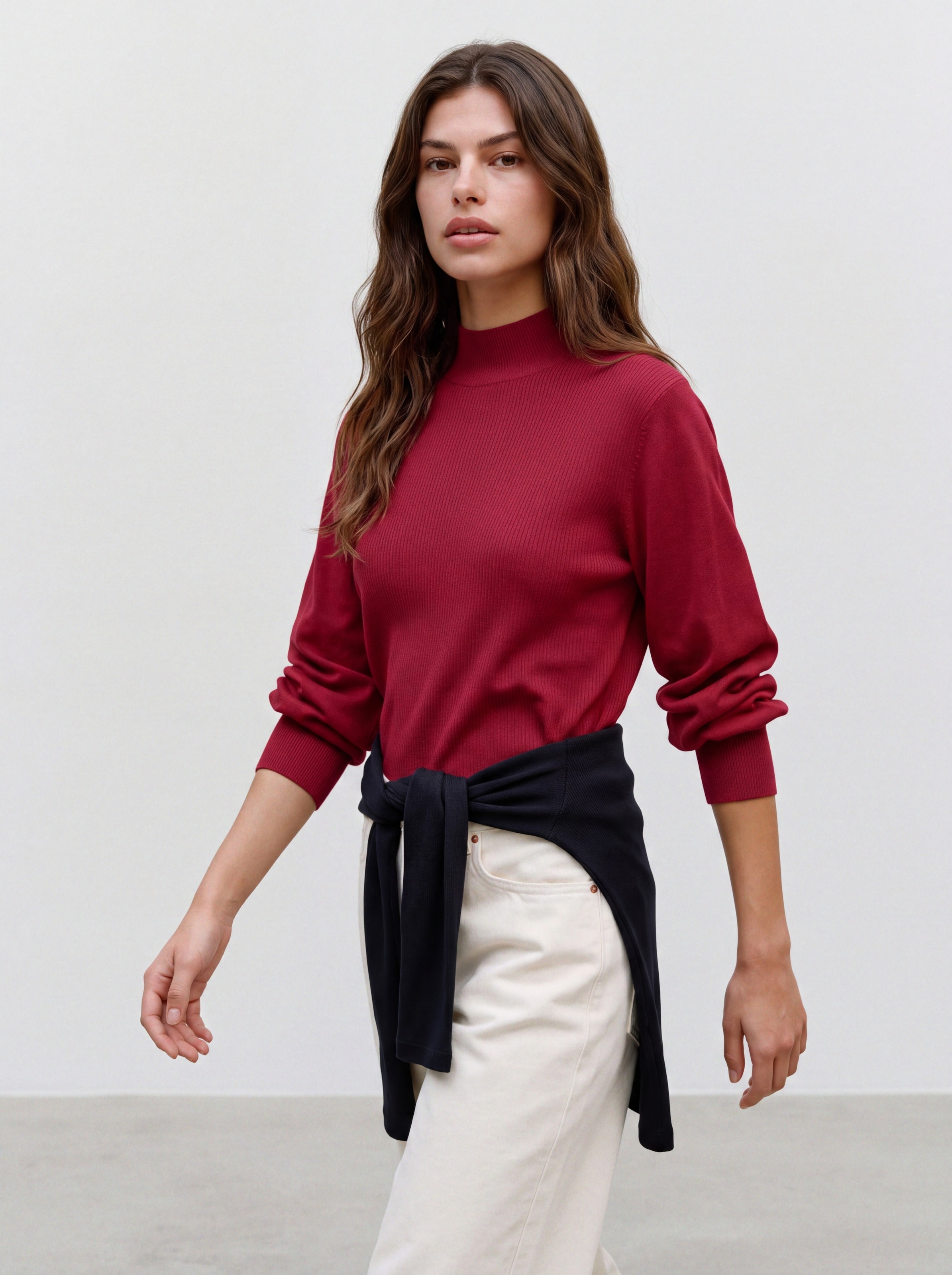Vero Moda Strickpullover »VMHOLLYKARIS LS FUNNELNECK PULLOVER BOO« Viskosemischung