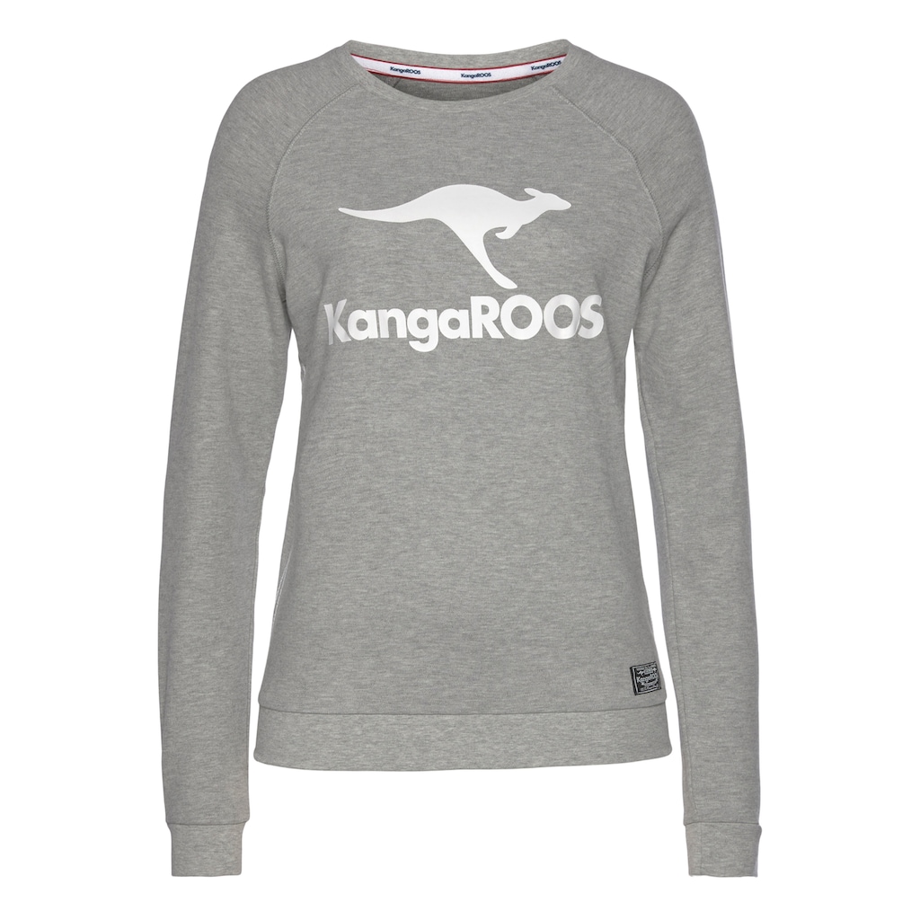 KangaROOS Sweater, mit grossem Label-Print vorne