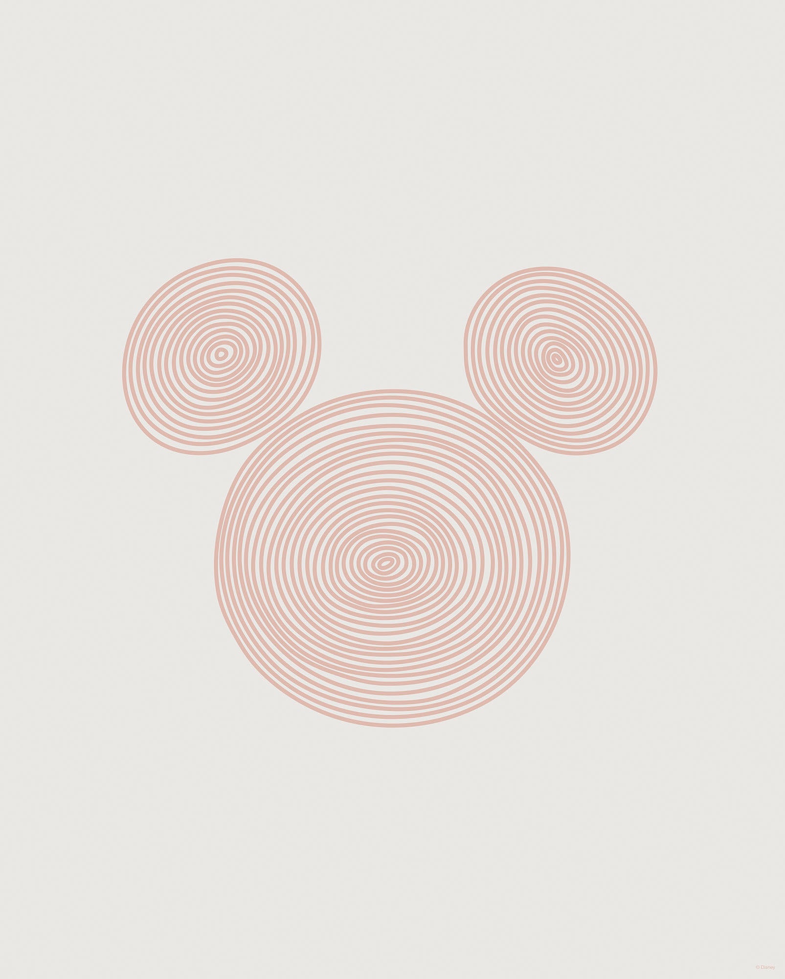Image of Komar Bild "Pink Curls" Natur 1 Stk. tlg. Wandbild zur Dekoration im Kinderzimmer - ohne Rahmen