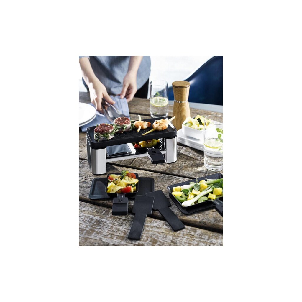 WMF Raclette »Küchenminis 2 Personen«, 3 St. Raclettepfännchen, 370 W