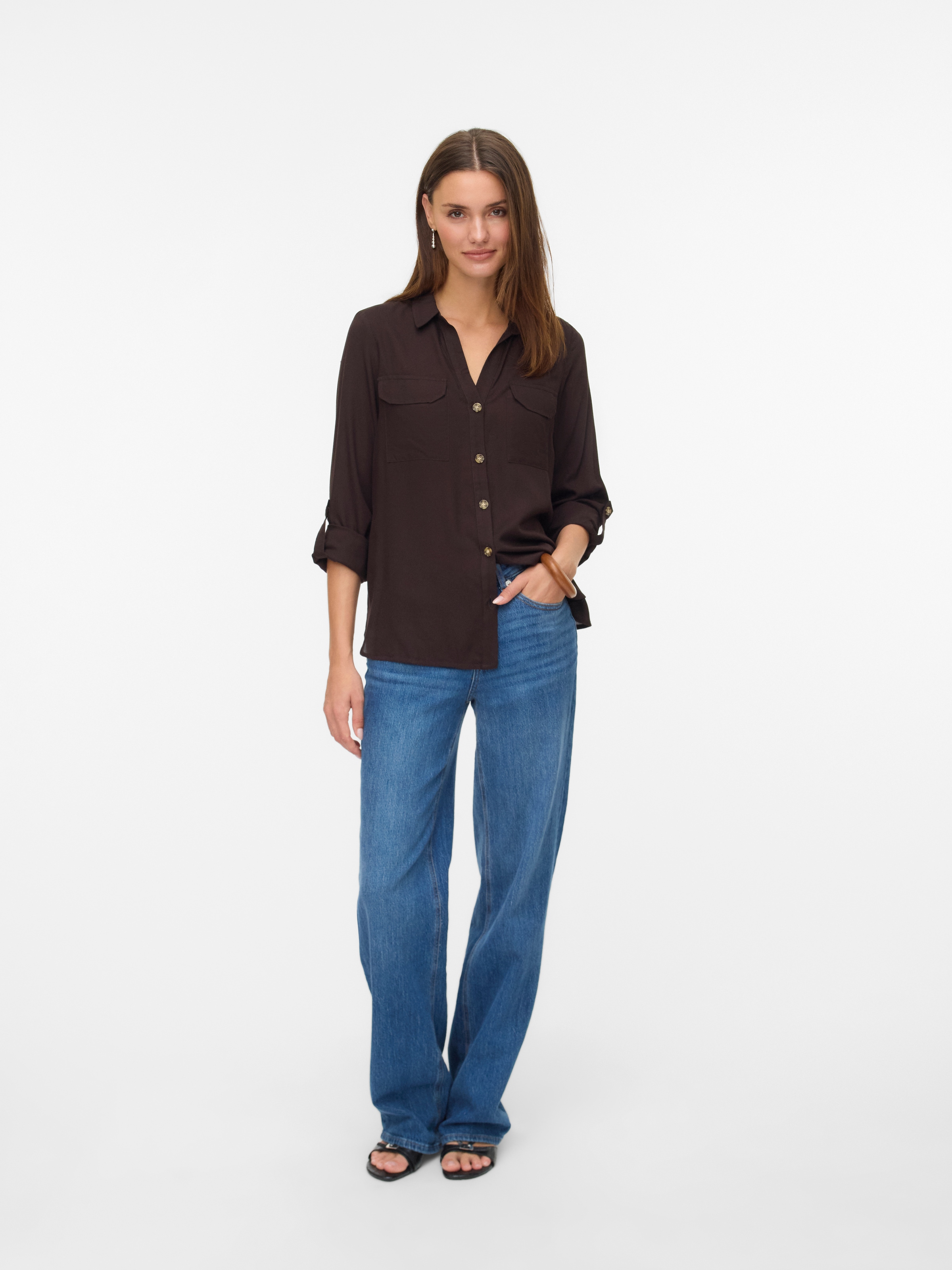Vero Moda Hemdbluse »VMBUMPY L/S SHIRT NEW WVN GA NOOS«