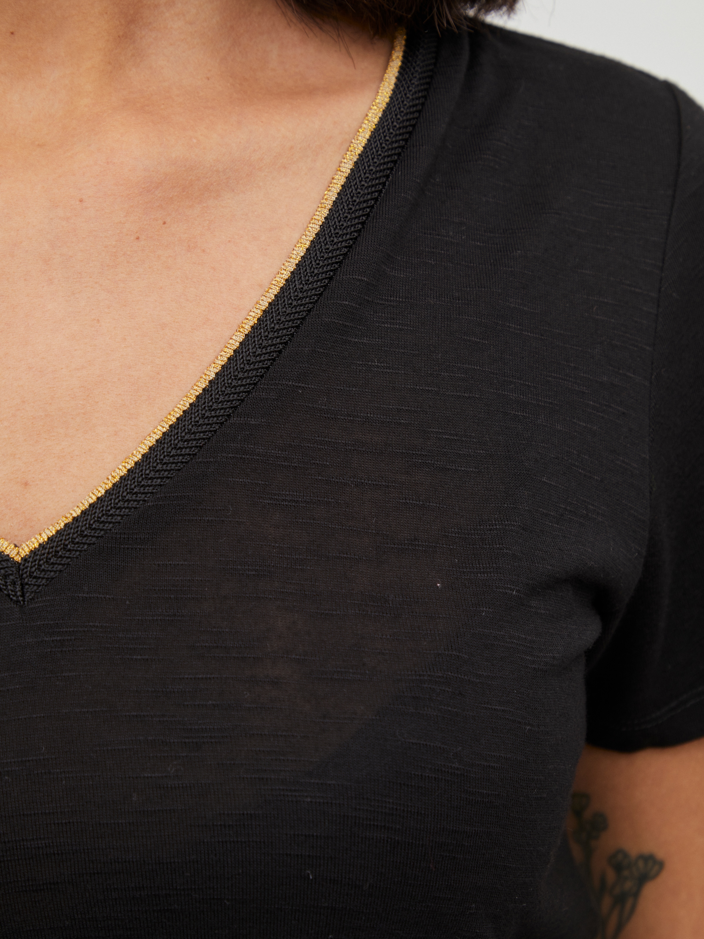 Vila T-Shirt »VINOEL S/S TOP - NOOS« Viskosemischung, regular fit