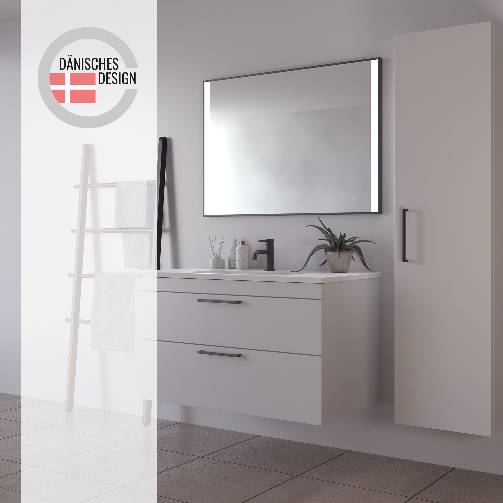 Badspiegel »Libra«, (1 St.), IP44, warmweiss