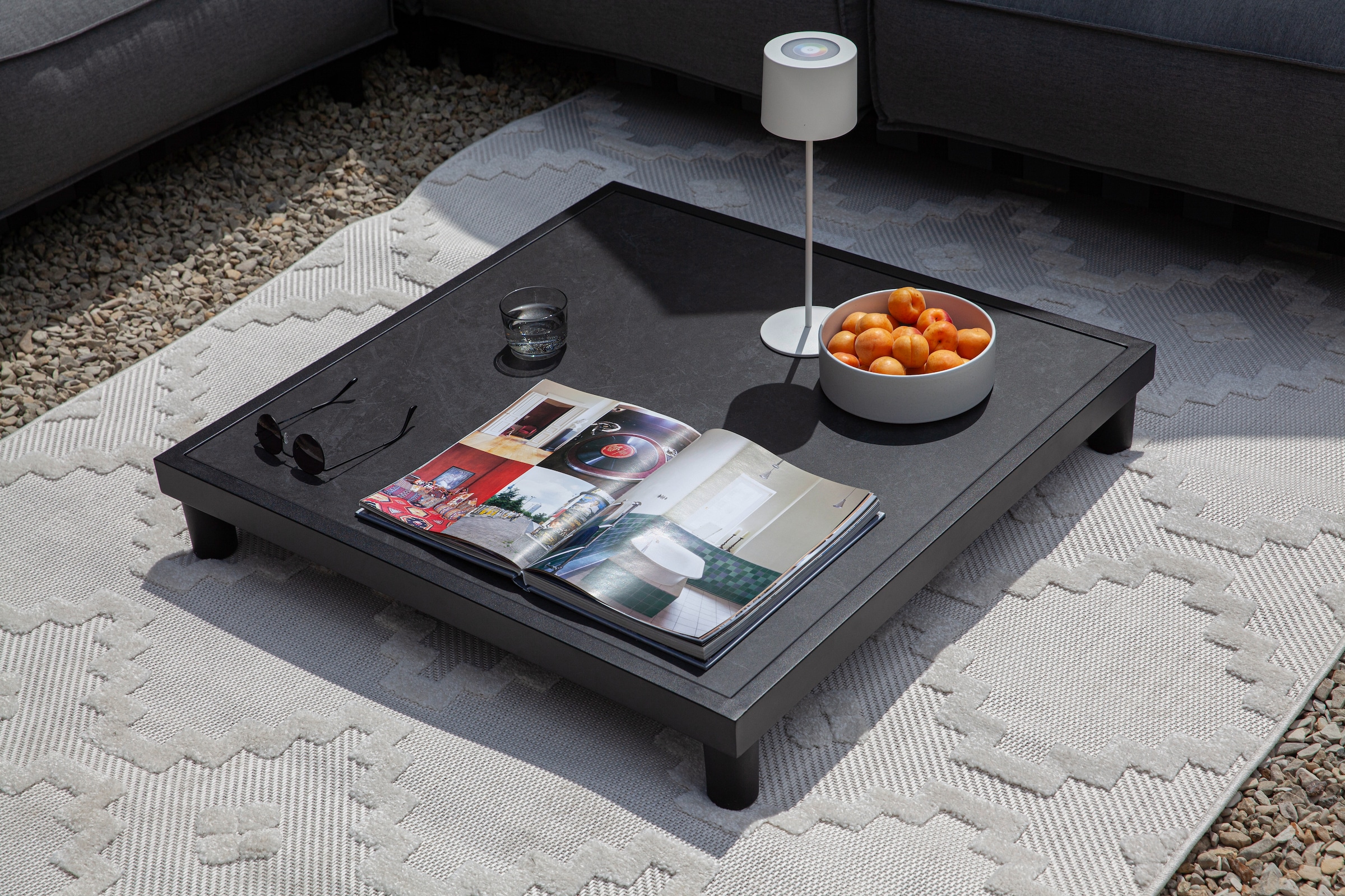 SCHÖNER WOHNEN-Kollektion Tapis »Summer 6352« Rectangulaire 6 mm Höhe In- und Outdoor geeignet, Hoch Tief Struktur, Robuster Teppich