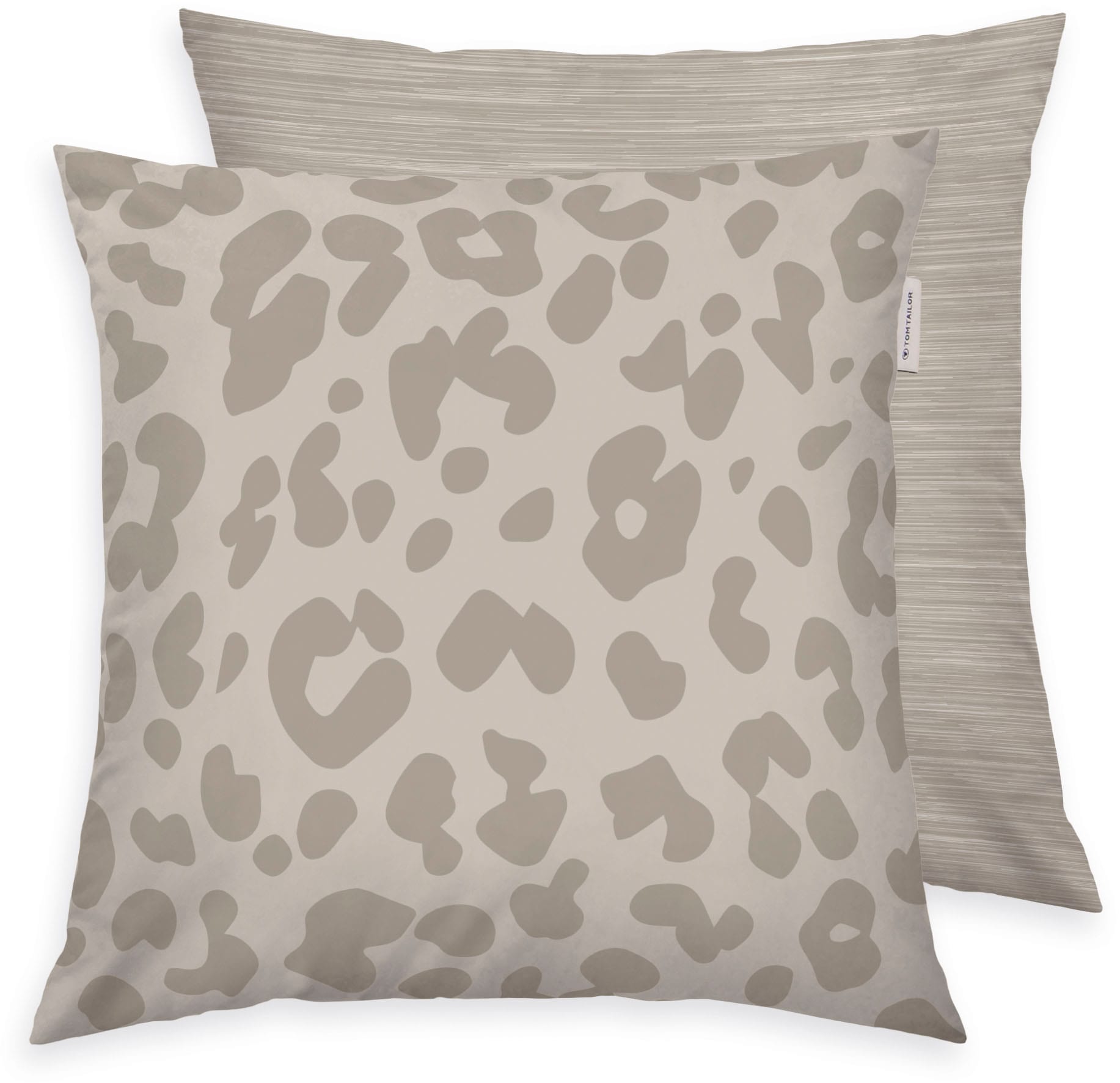 TOM TAILOR HOME Linge de lit »Ellja in Gr. 135x200 oder 155x220 cm, Leo Design, Bettwäsche-Set« 3 cuis 100% coton, imprimé animal, linge de lit de marque avec fermeture éclair