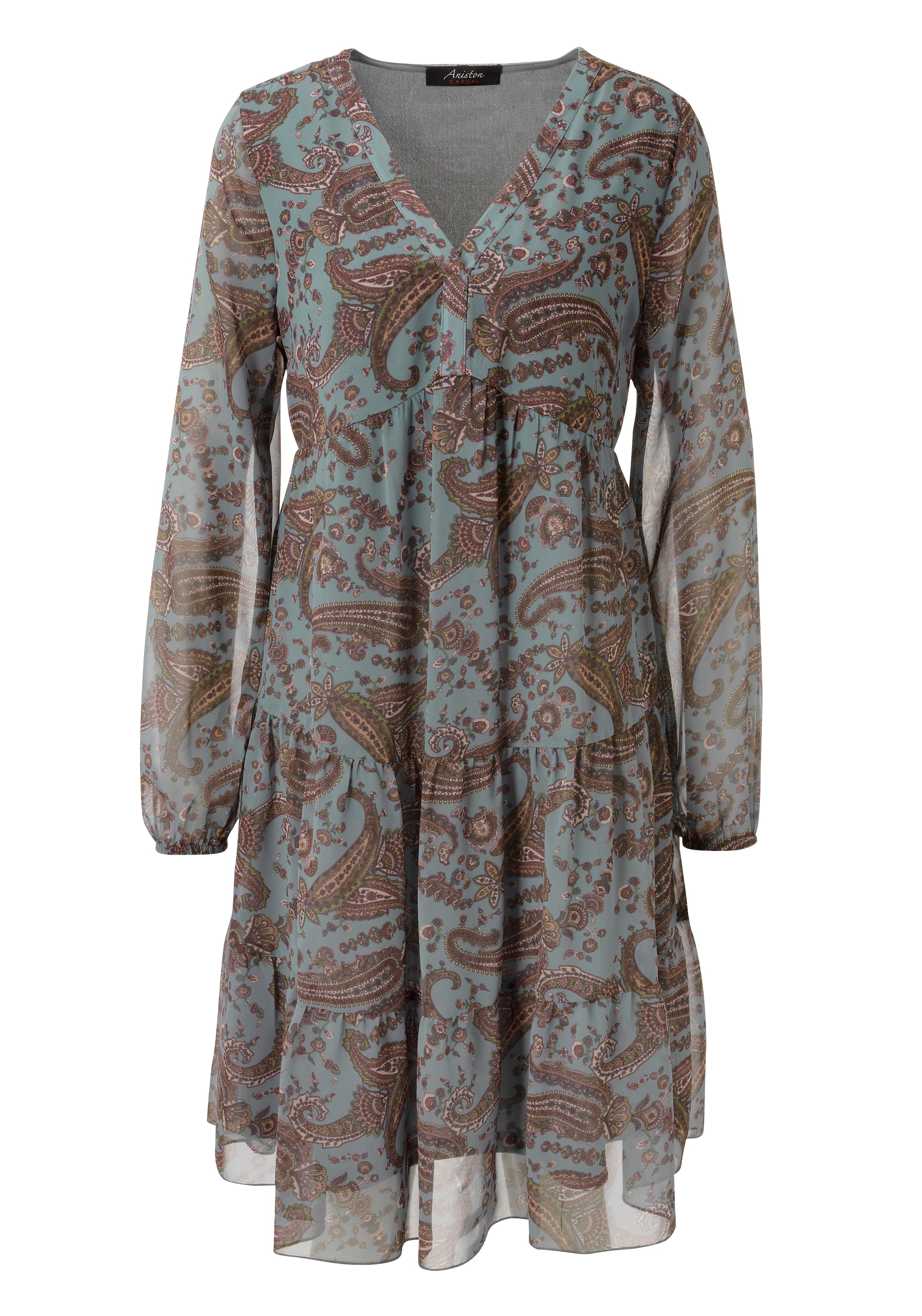 Aniston CASUAL Tunikakleid mit fantasievollen grossflächigen Paisley-Druck - NEUE KOLLEKTION