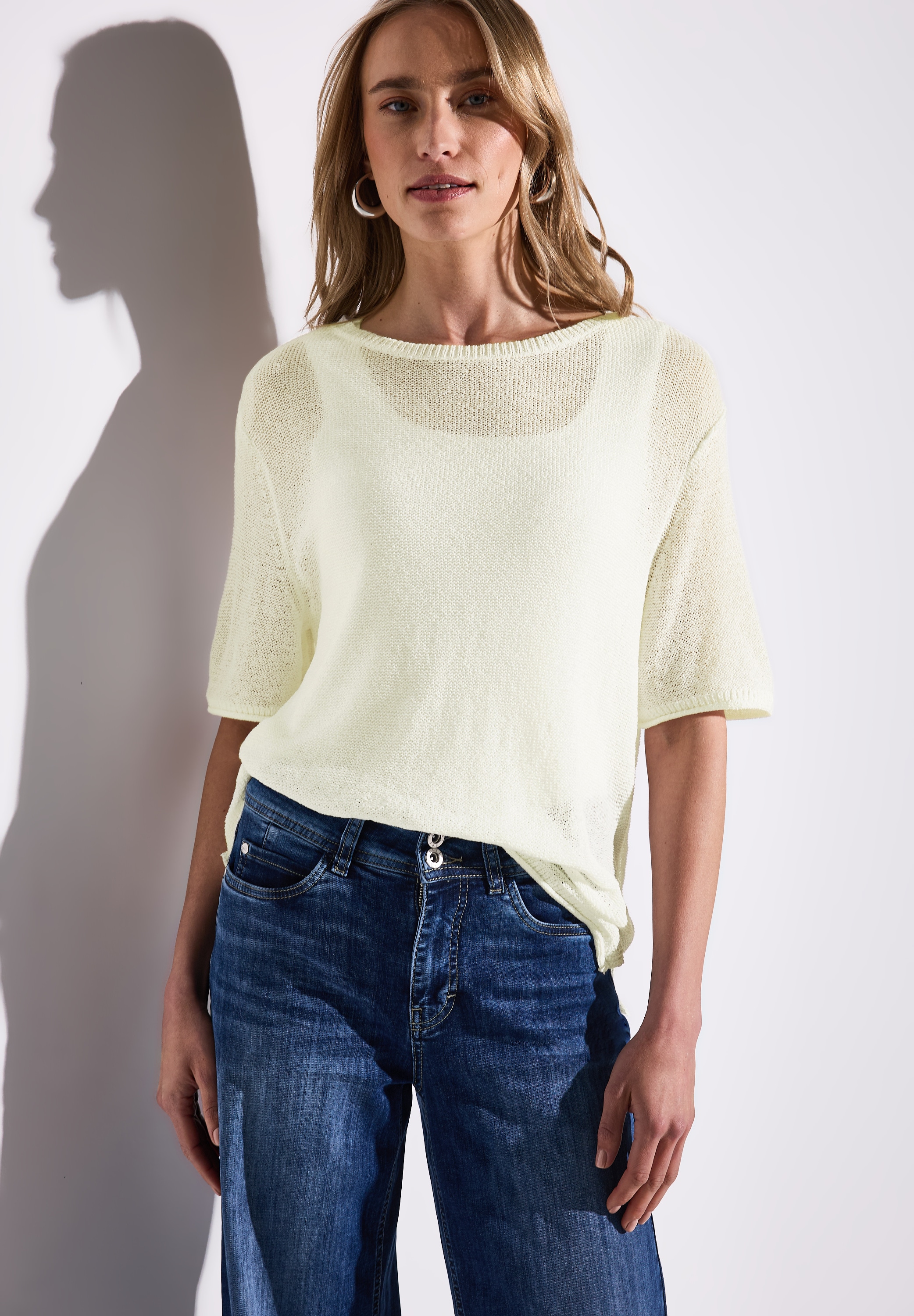 STREET ONE Strickpullover, mit seitlichen Schlitzen