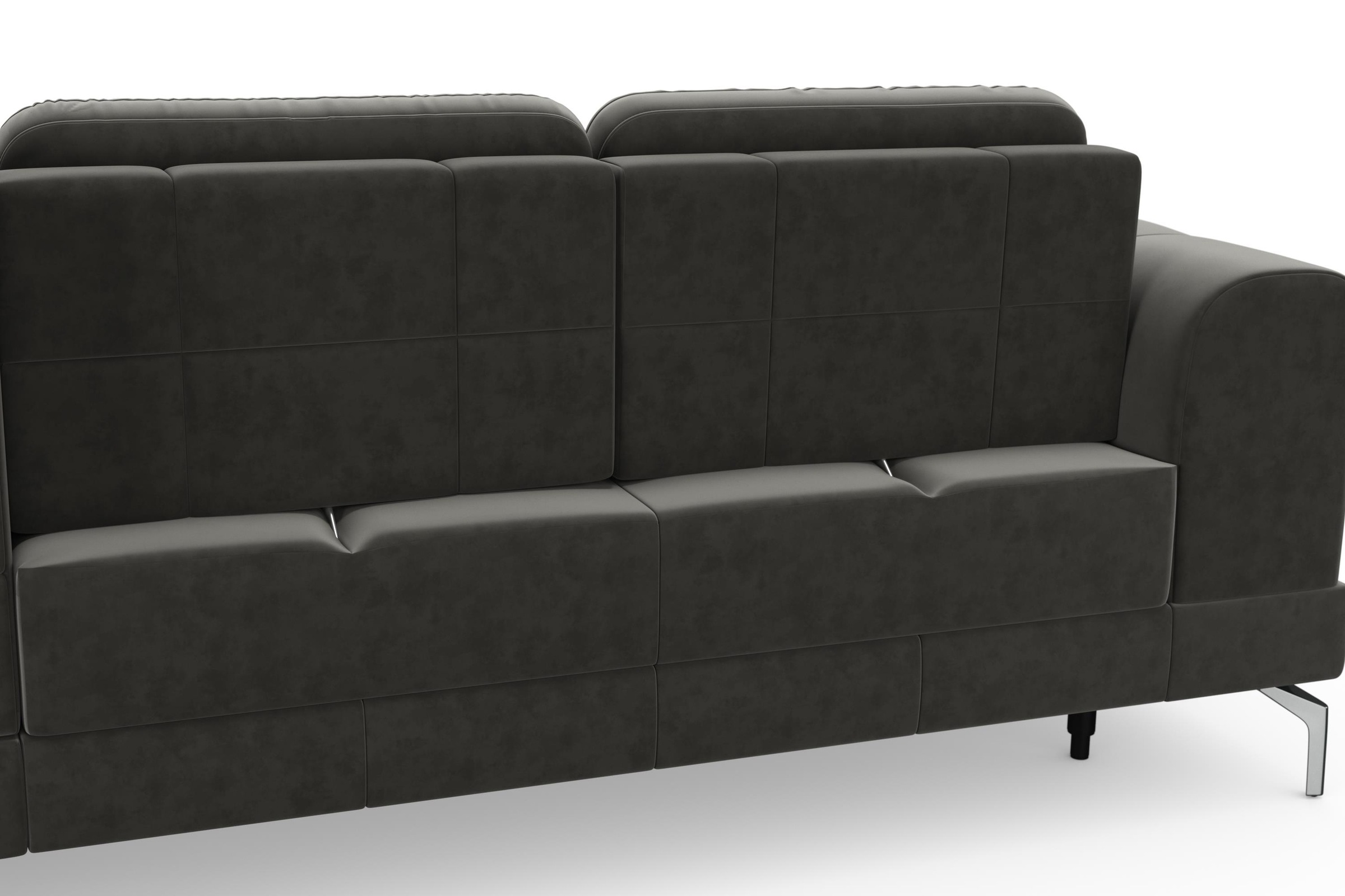 sit&more Ecksofa »Bendigo L-Form« inklusive Sitztiefenverstellung, Bodenfreiheit 15 cm, 2 Fussfarben