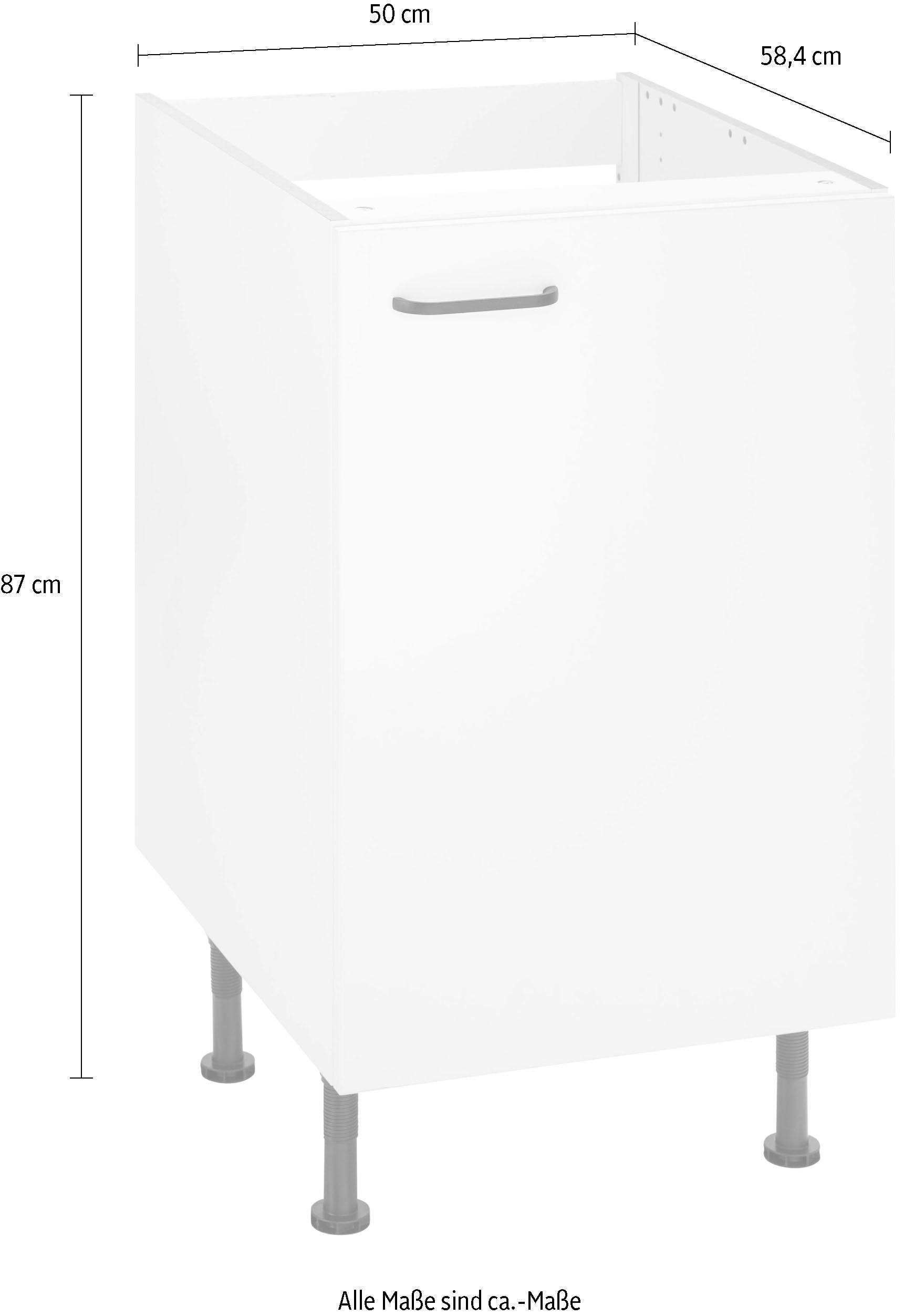 OPTIFIT Spülenschrank »Elga«, mit Soft-Close-Funktion, höhenverstellbaren Füssen, Breite 50 cm