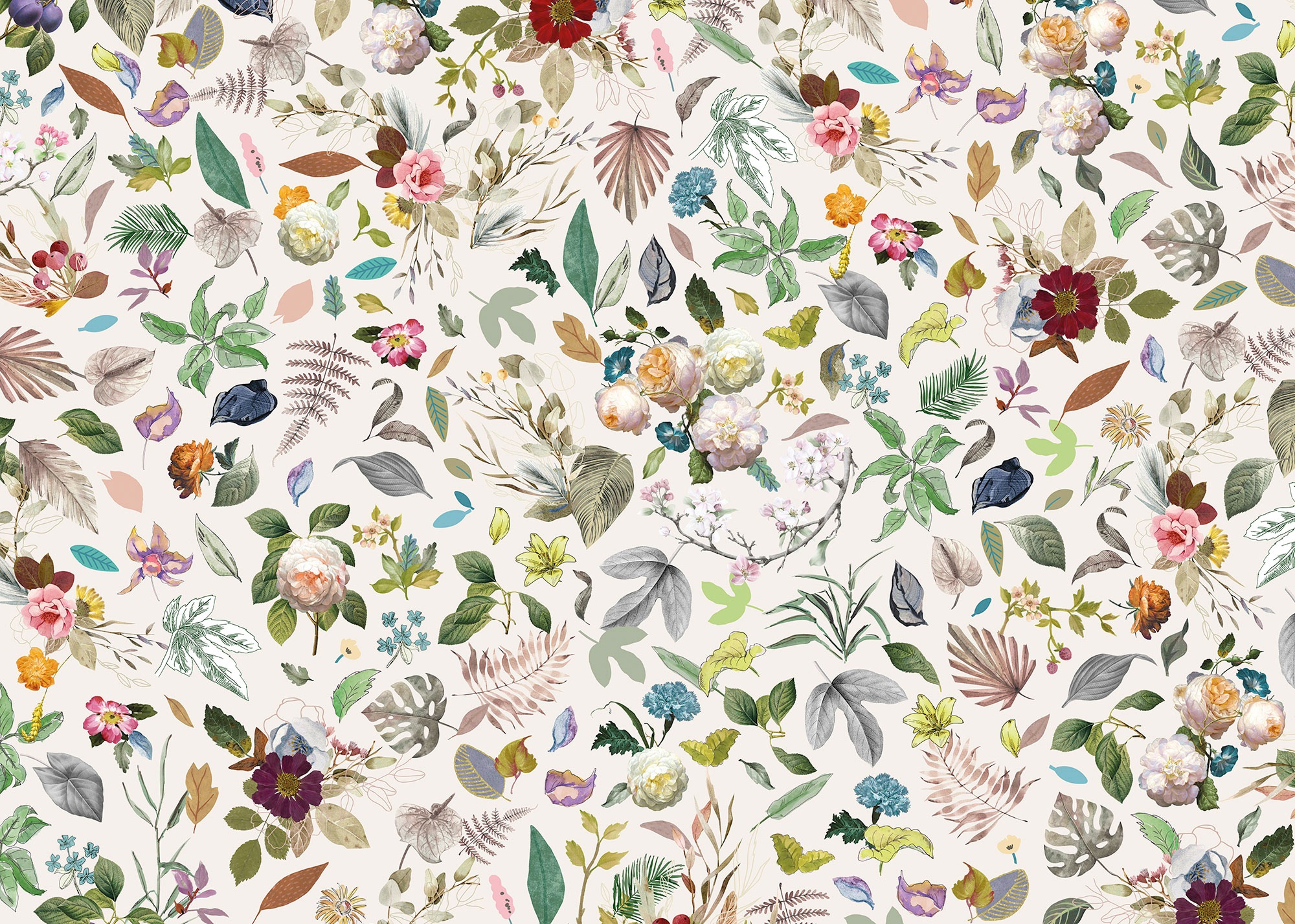 Image of Komar Fototapete »Les Quatre Saisons«, botanisch-tropisch-Motiv, BxL: 350x250 cm, 150 g/m², Bahnbreite 50 cm, ausgezeichnet lichtbeständig bei Ackermann Versand Schweiz