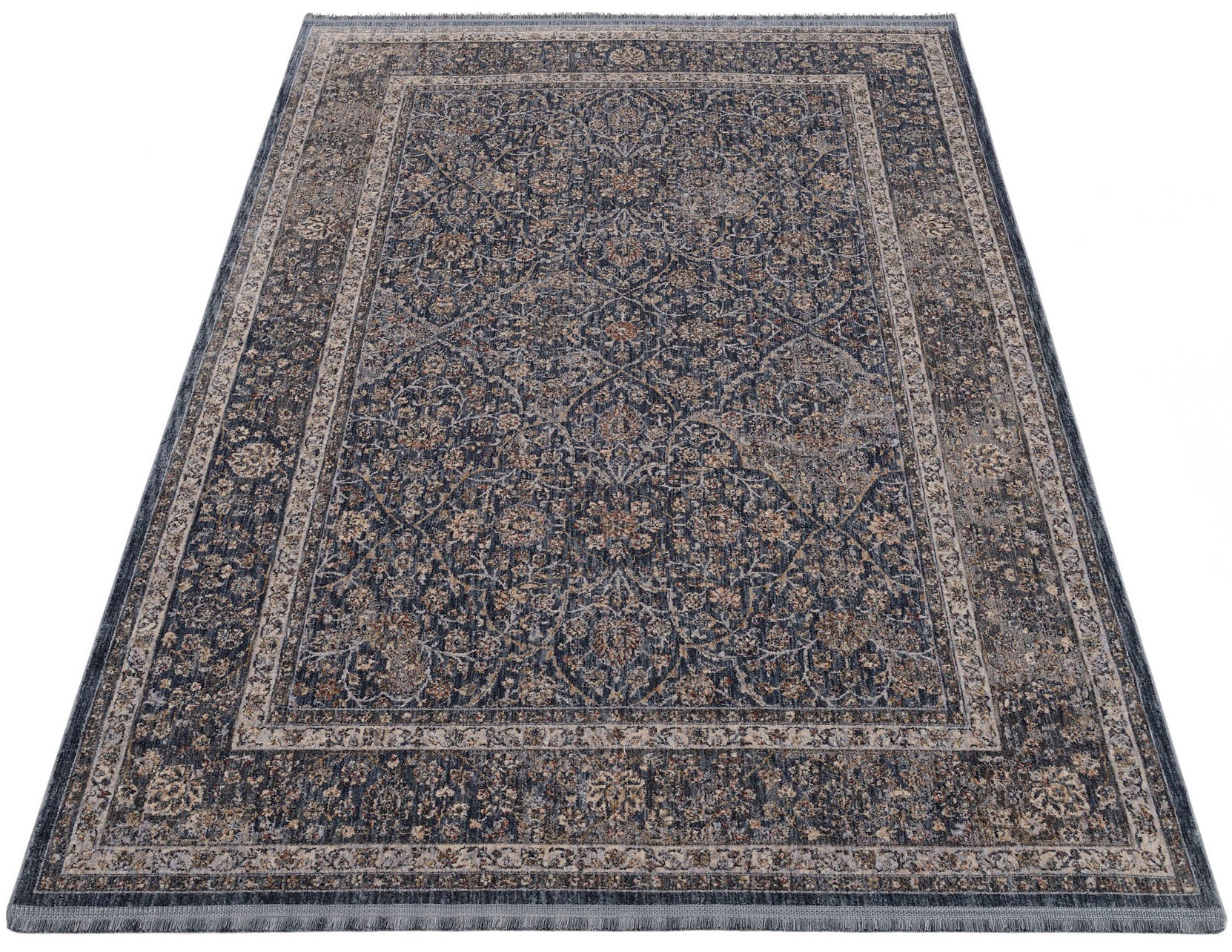 Image of OCI DIE TEPPICHMARKE Teppich "SOLIST TABI" rechteckig 7 mm Höhe Kurzflor, kurze Fransen, Wohnzimmer