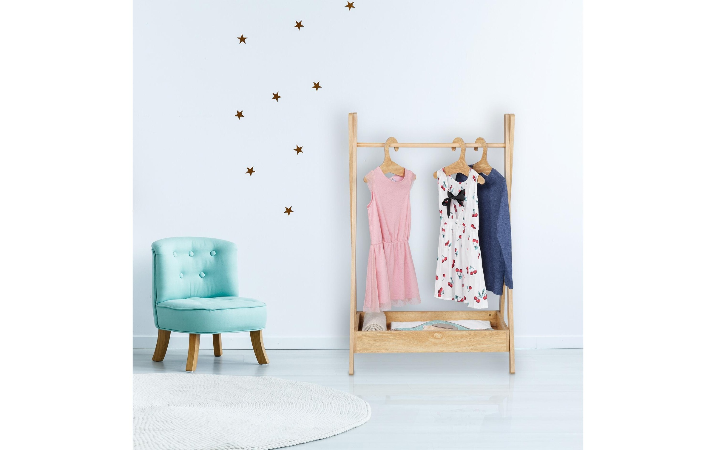 relaxdays Kleiderständer »für Kinder 64.5 x 99 cm«