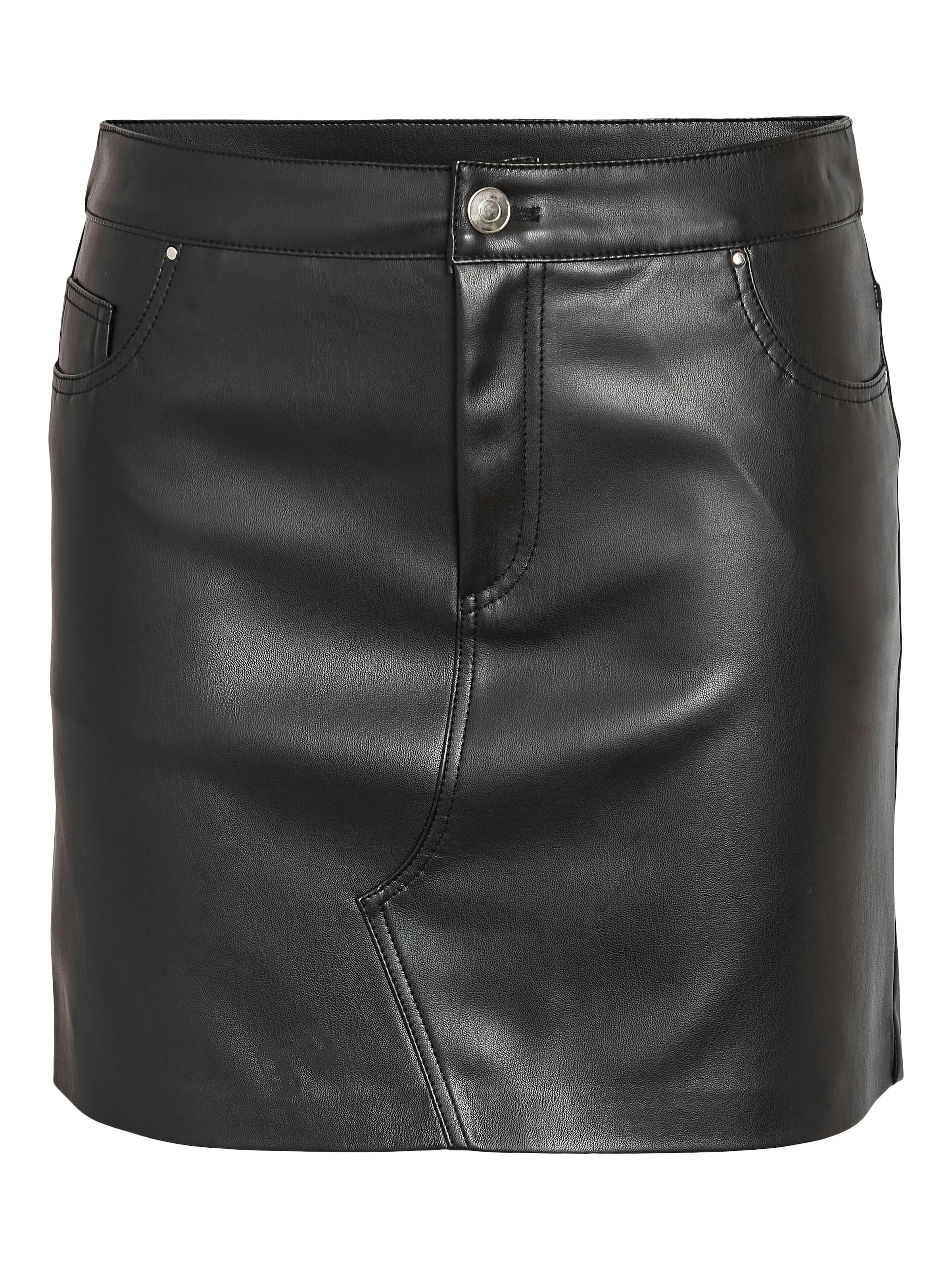 Noisy may Lederrock »NMKATE NW PU SKIRT NOOS«