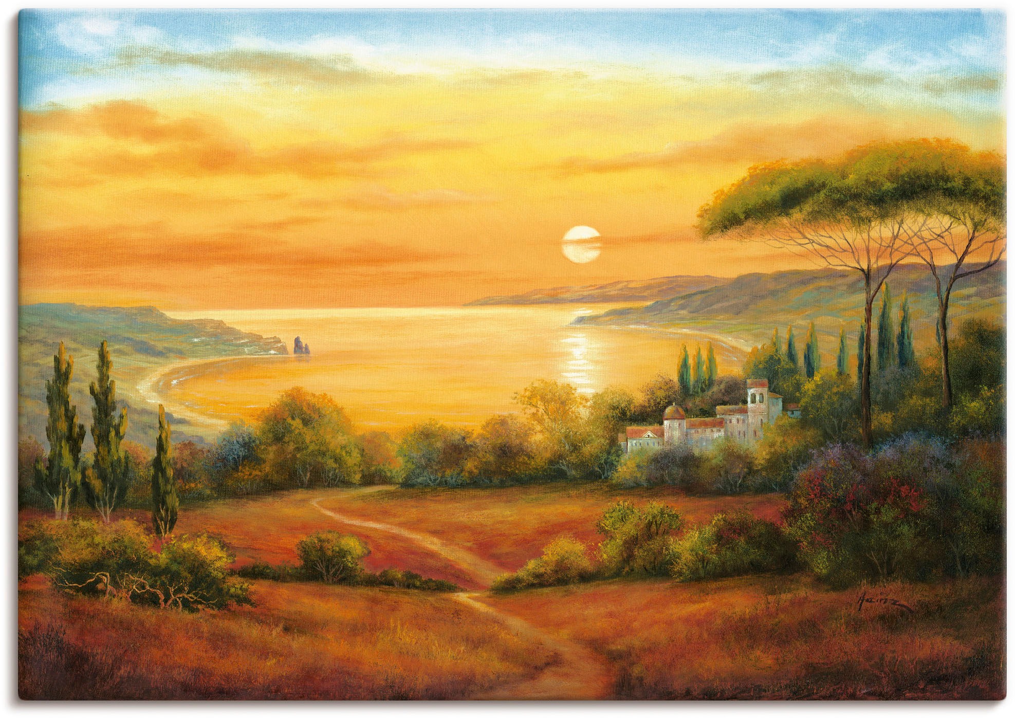 Image of Artland Wandbild »Toskanabucht II«, Europa, (1 St.), in vielen Grössen & Produktarten - Alubild / Outdoorbild für den Aussenbereich, Leinwandbild, Poster, Wandaufkleber / Wandtattoo auch für Badezimmer geeignet bei Ackermann Versand Schweiz