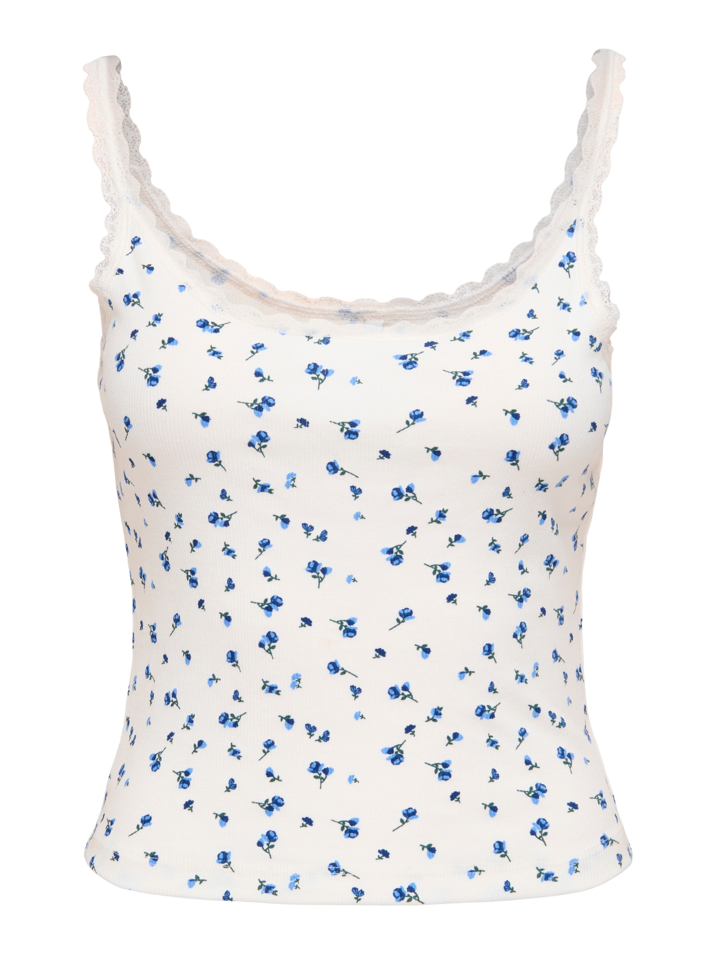 Image of ONLY Trägertop "ONLFENJA LACE TANK TOP BOX JRS" Baumwollmischung, Stretch, regular fit