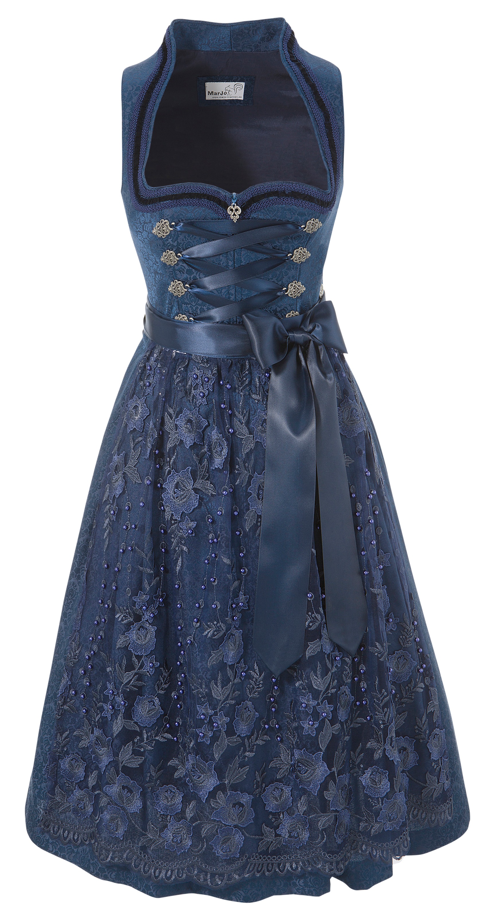 Image of MarJo Dirndl »Gona«, (2 tlg.), Damen, midi mit Kelchkragen und Tüllschürze bei Ackermann Versand Schweiz