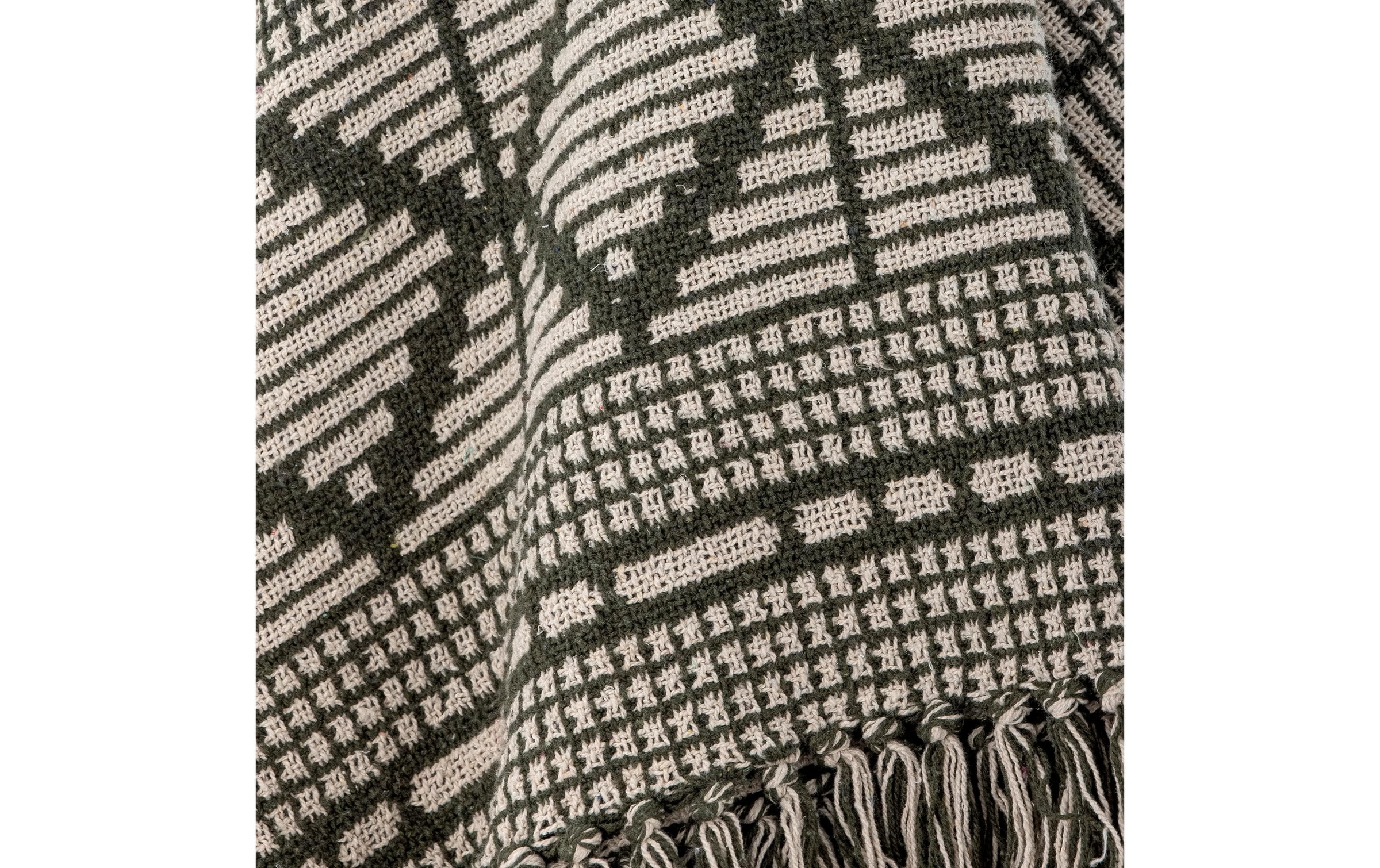 Bloomingville Wohndecke »Gutte 130 x 160 cm« Wohndecke aus recycelter Baumwolle