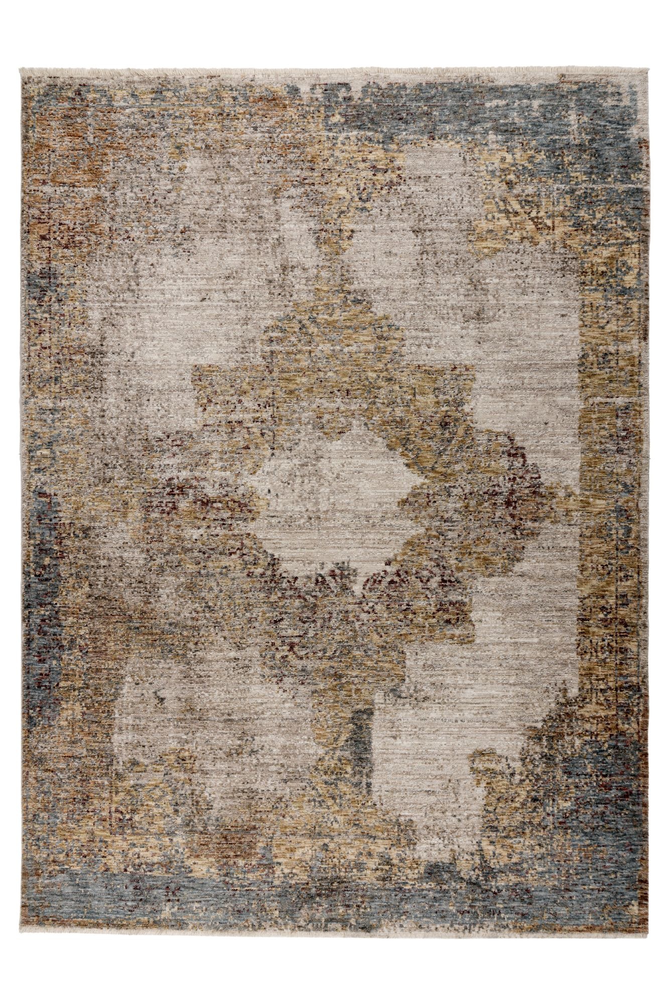 Image of Kayoom Teppich "Pono 722" rechteckig 10 mm Höhe Kurzflor, Vintage, Modernes Muster, Fussbodenheizungsgeeignet