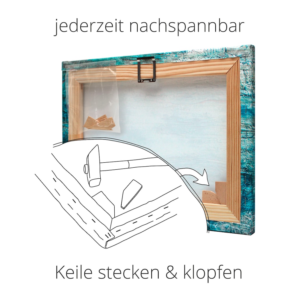 Artland Wandbild »Fensterblick - Zwei Liegestühle«, Fensterblick, (1 St.)
