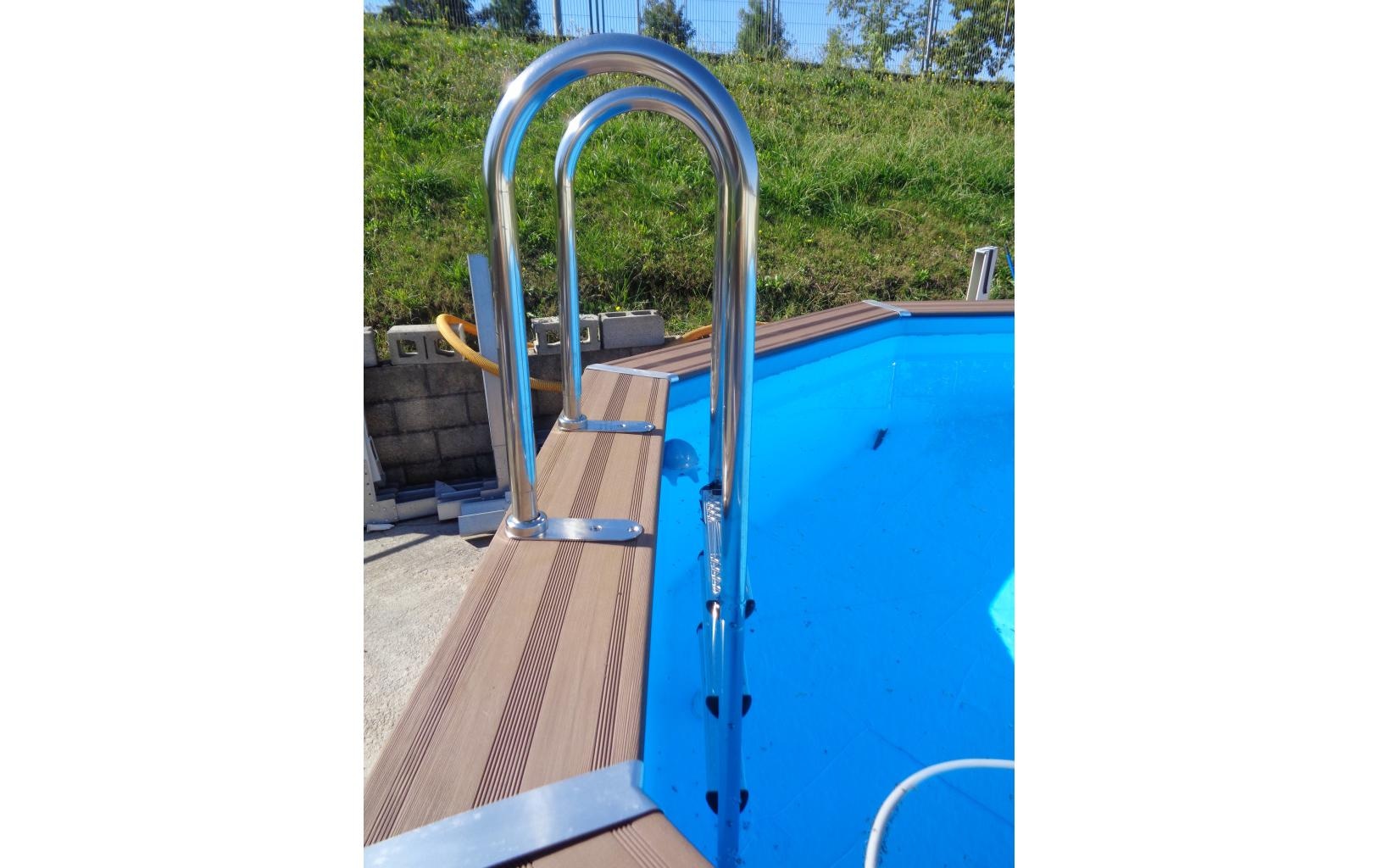 Gre Piscine ovale »Avantgarde« 6-tlg., Composite Pool, BxLxH: 386x804x124 cm