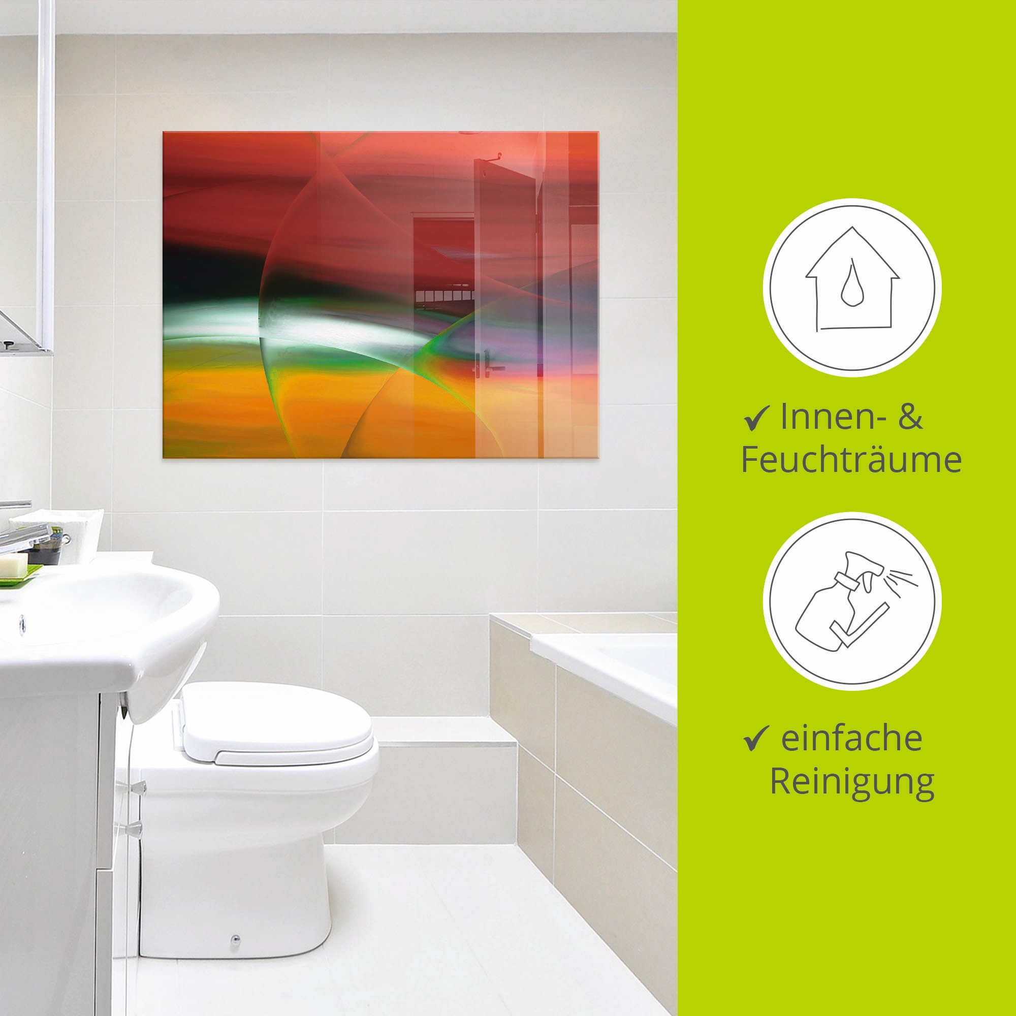 Artland Tableau en verre »Modern IV« 1 cuis tlg. in verschiedenen Grössen