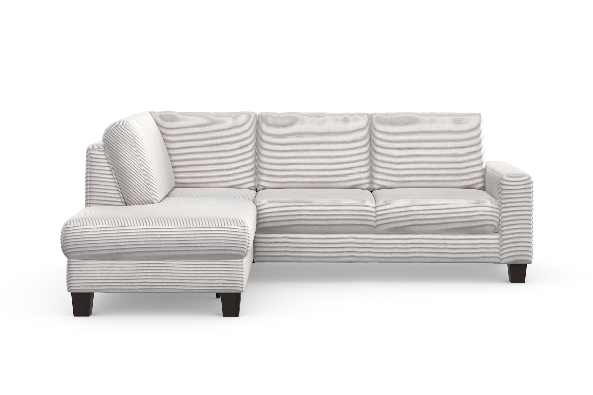 Home affaire Canapé d'angle »Summer L-Form« mit Ottomane, mit oder ohne Bettfunktion und Bettkasten, Cord-Bezug