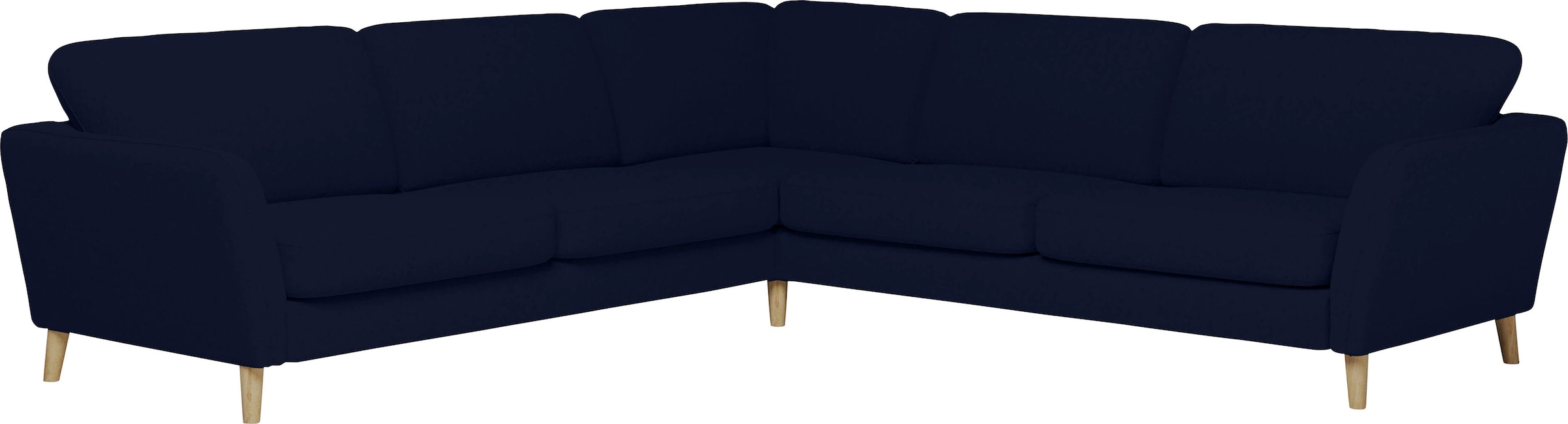 Home affaire Ecksofa »MARSEILLE 278/278 cm, L-Form,«, gleichschenklig, aus Eiche-Massivholz Beinen, verschiedene Bezüge